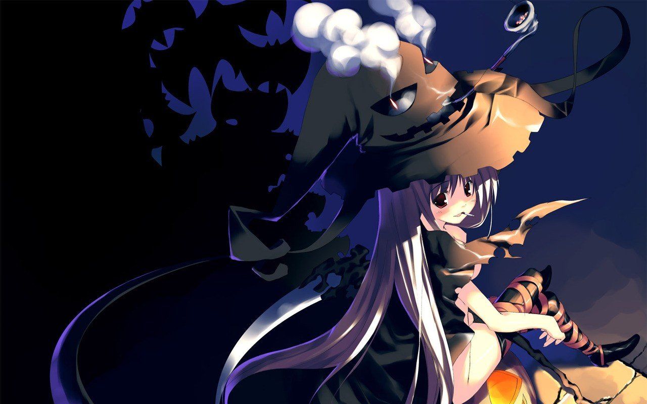 anime girls, Halloween HD Wallpaper / Desktop and Mobile Image & Photo