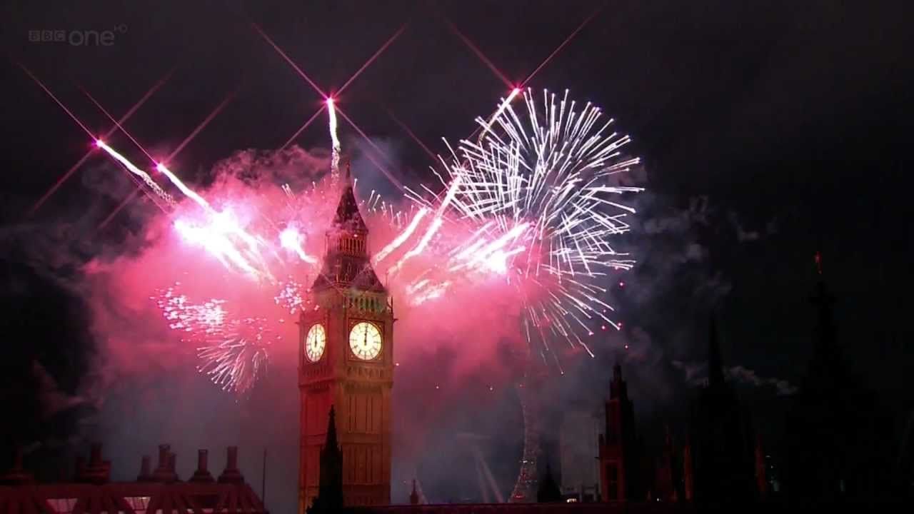 London Fireworks 2012 in full HD Year Live