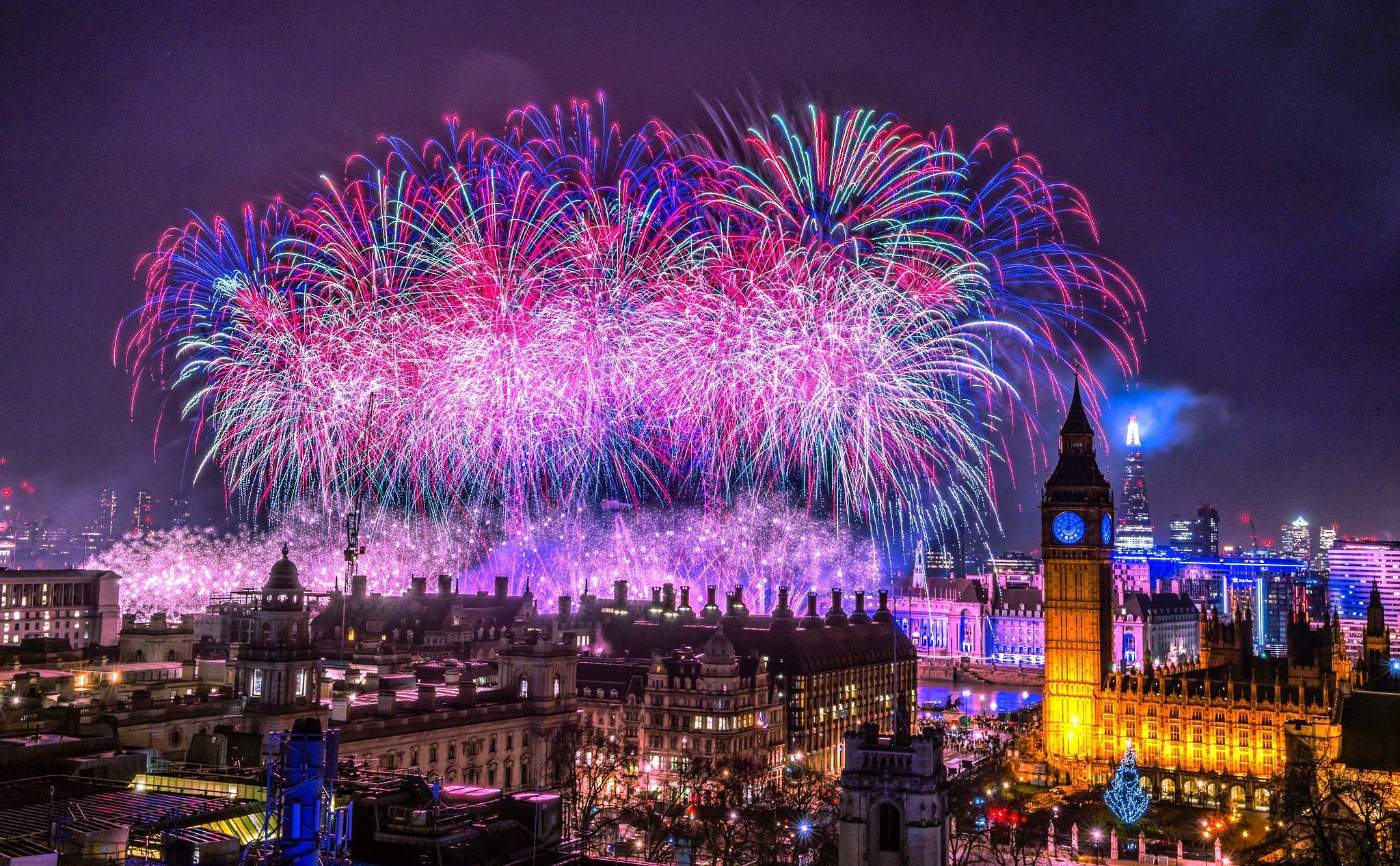 In picture: fireworks, light shows, festivities marked New Year 2020 around the world