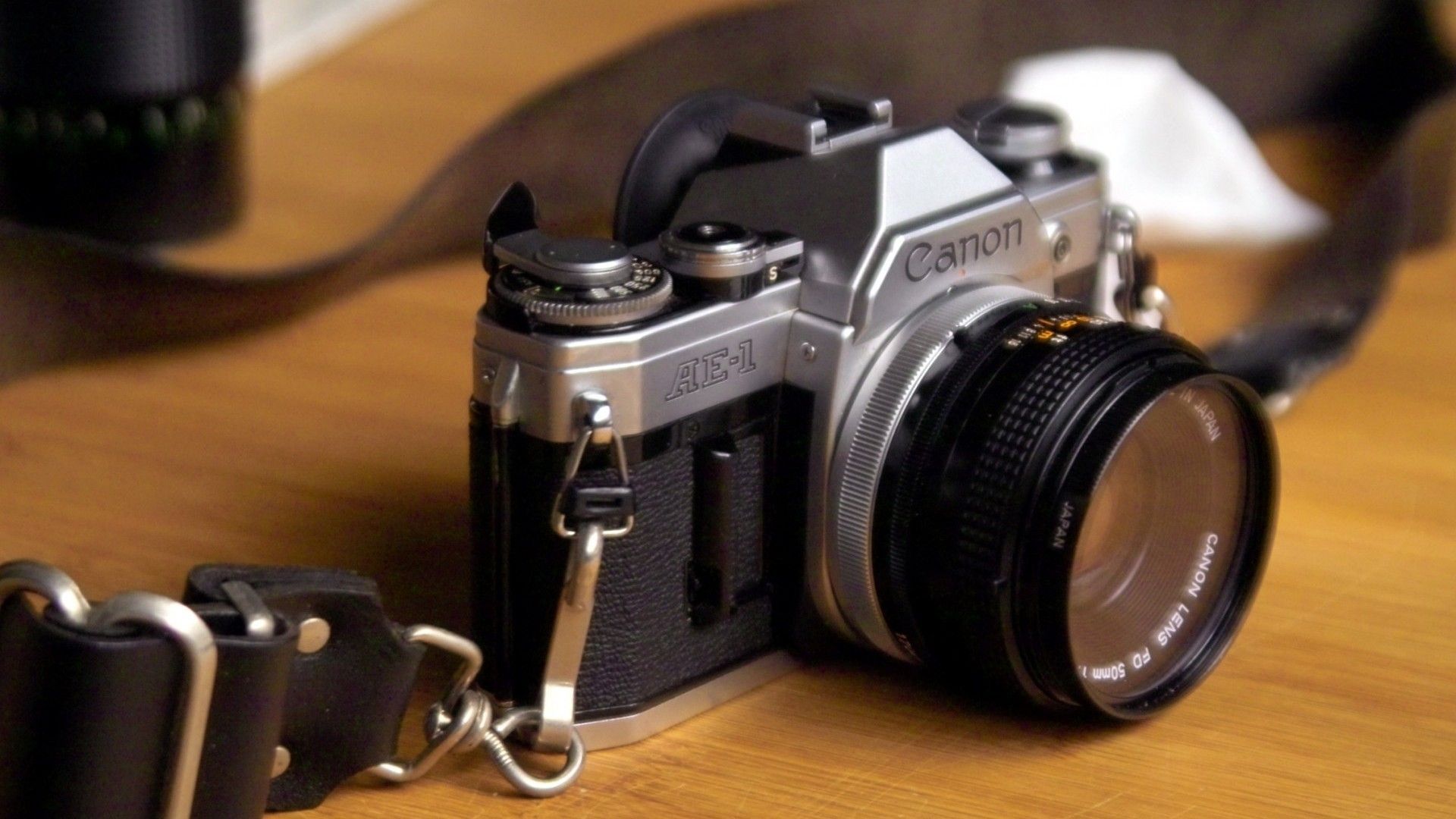 Canon AE1 Camera desktop PC and Mac wallpaper