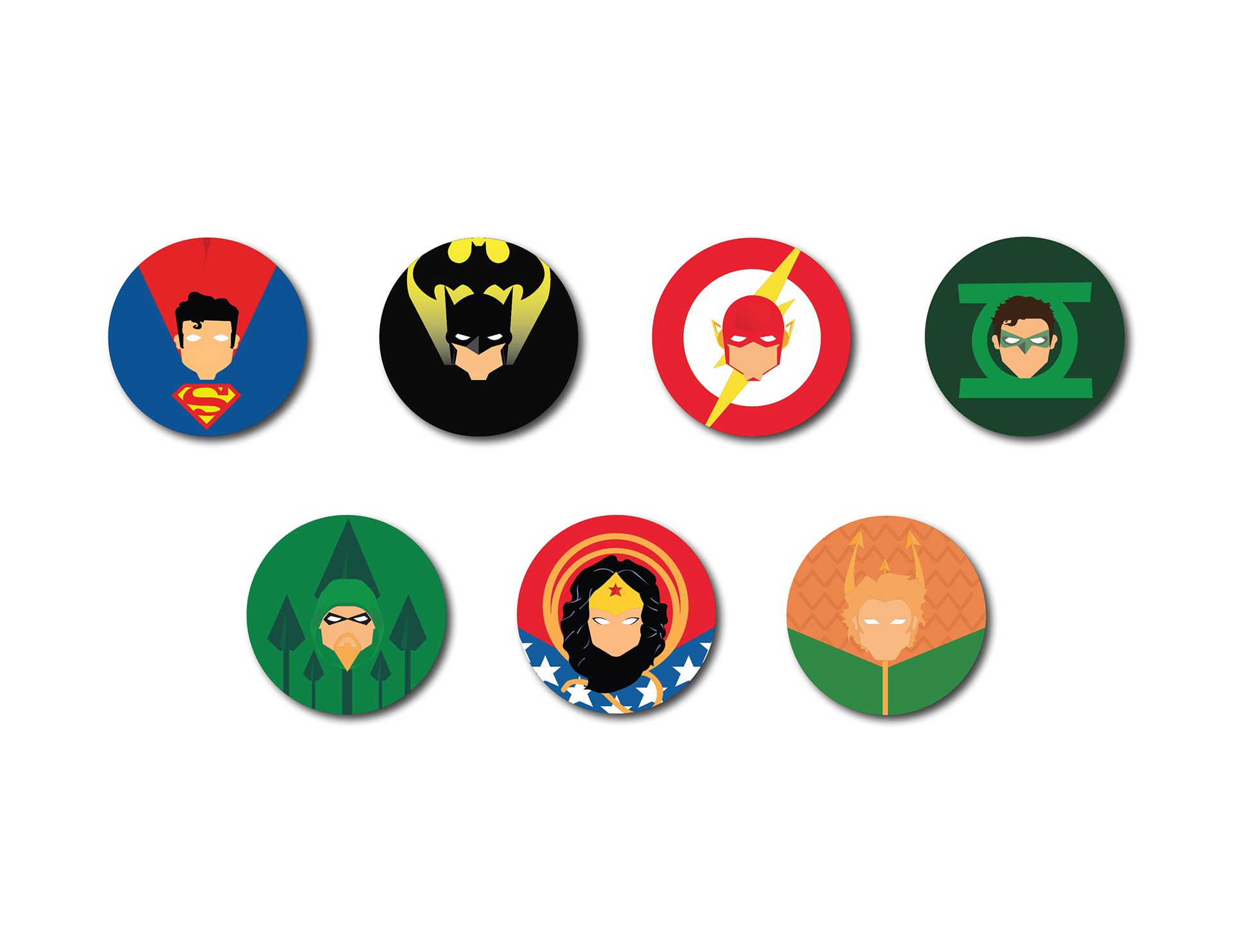 Justice League Heroes Badges, HD Superheroes, 4k Wallpaper, Image, Background, Photo and Picture