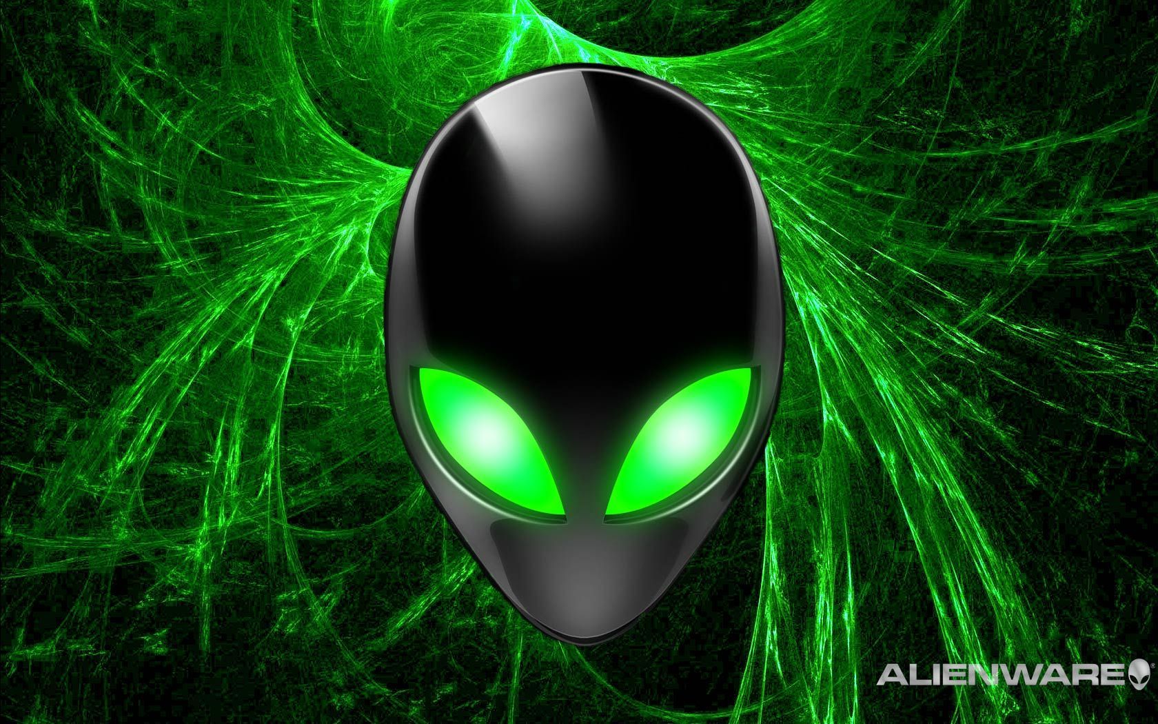 Alienware Desktop Background Alien Head Green Light Streams 1680x1050. Alienware desktop, Alien photo, Cool pokemon wallpaper