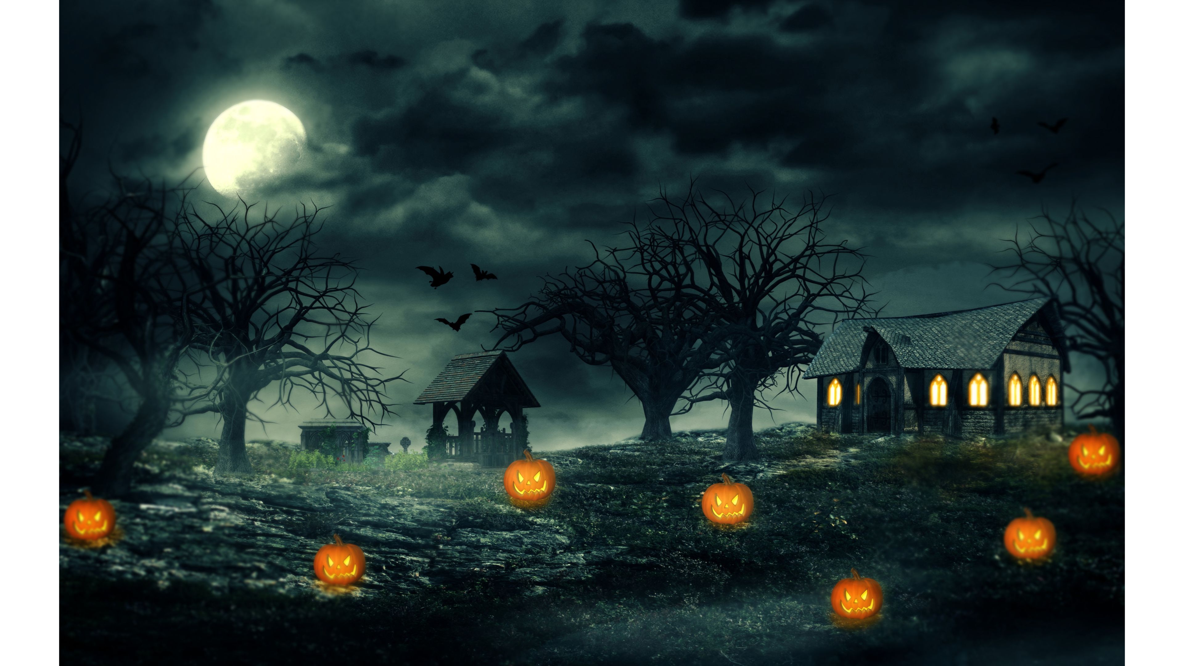 of Halloween 4K wallpaper for your desktop or mobile screen