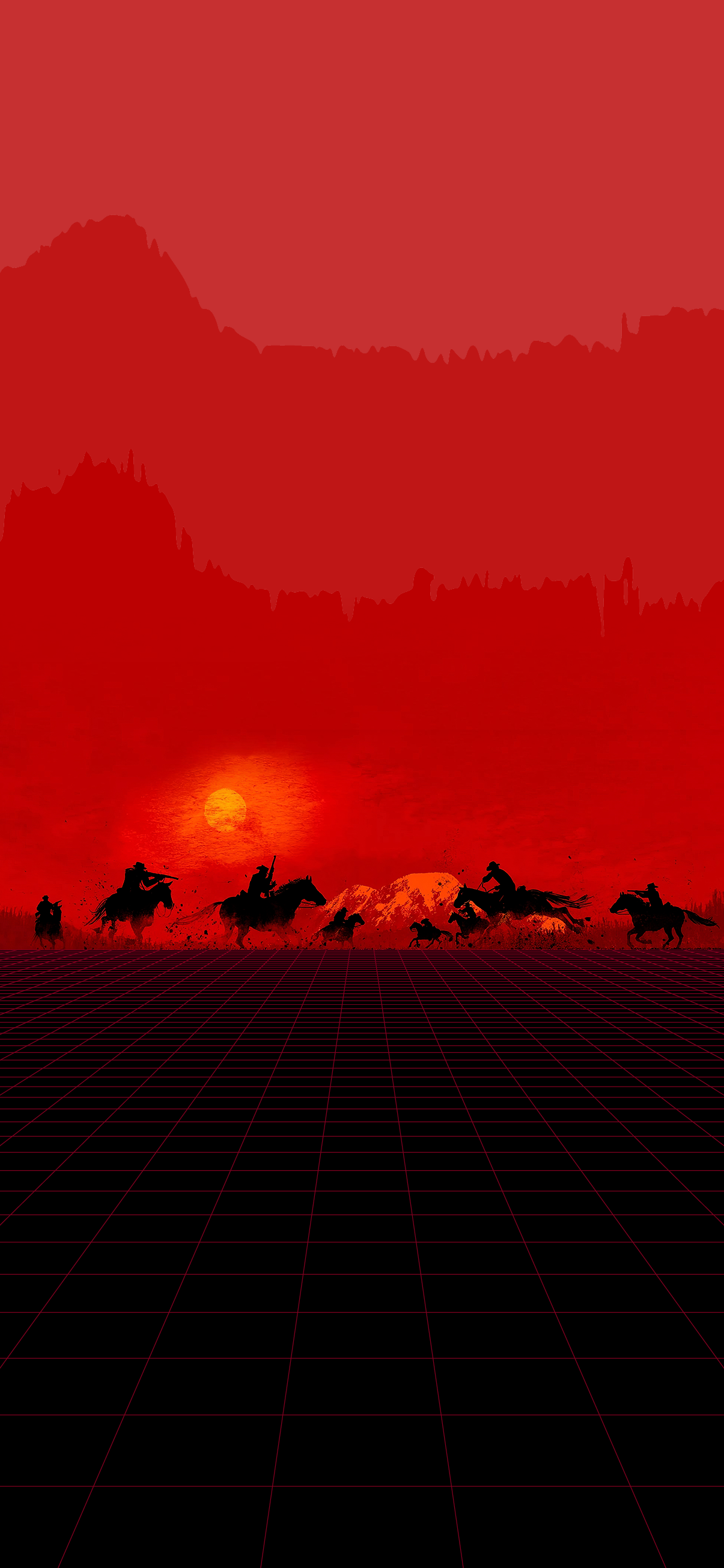 RDR2 IPHONE WALLPAPER RED