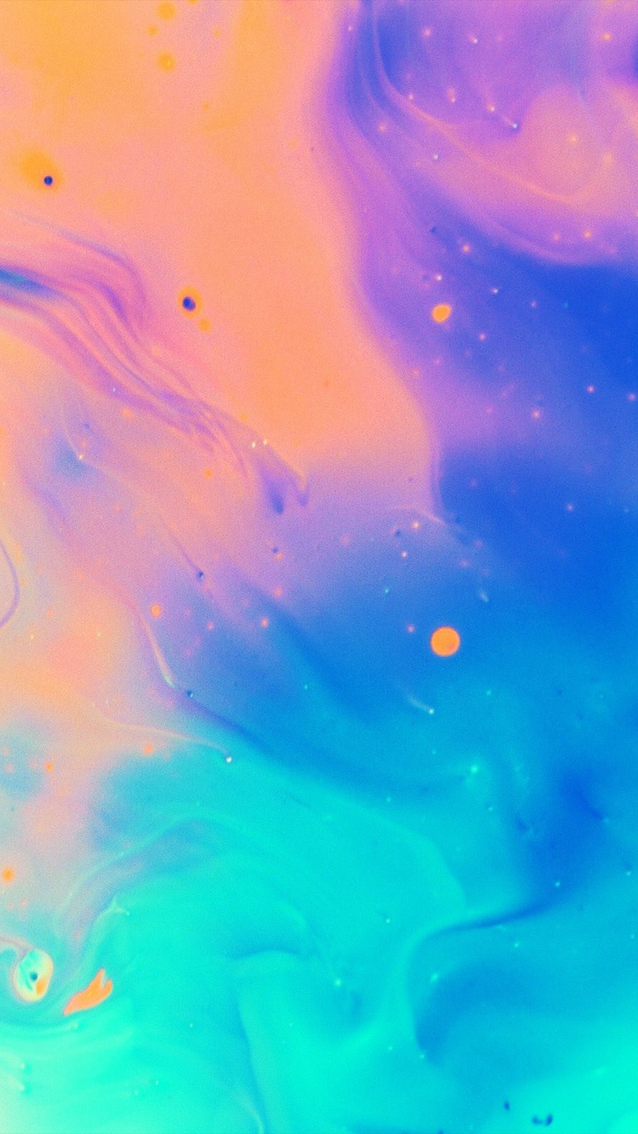 Blend color rainbow paint ink pastel pattern Download Free Wallpaper for iPhone 6