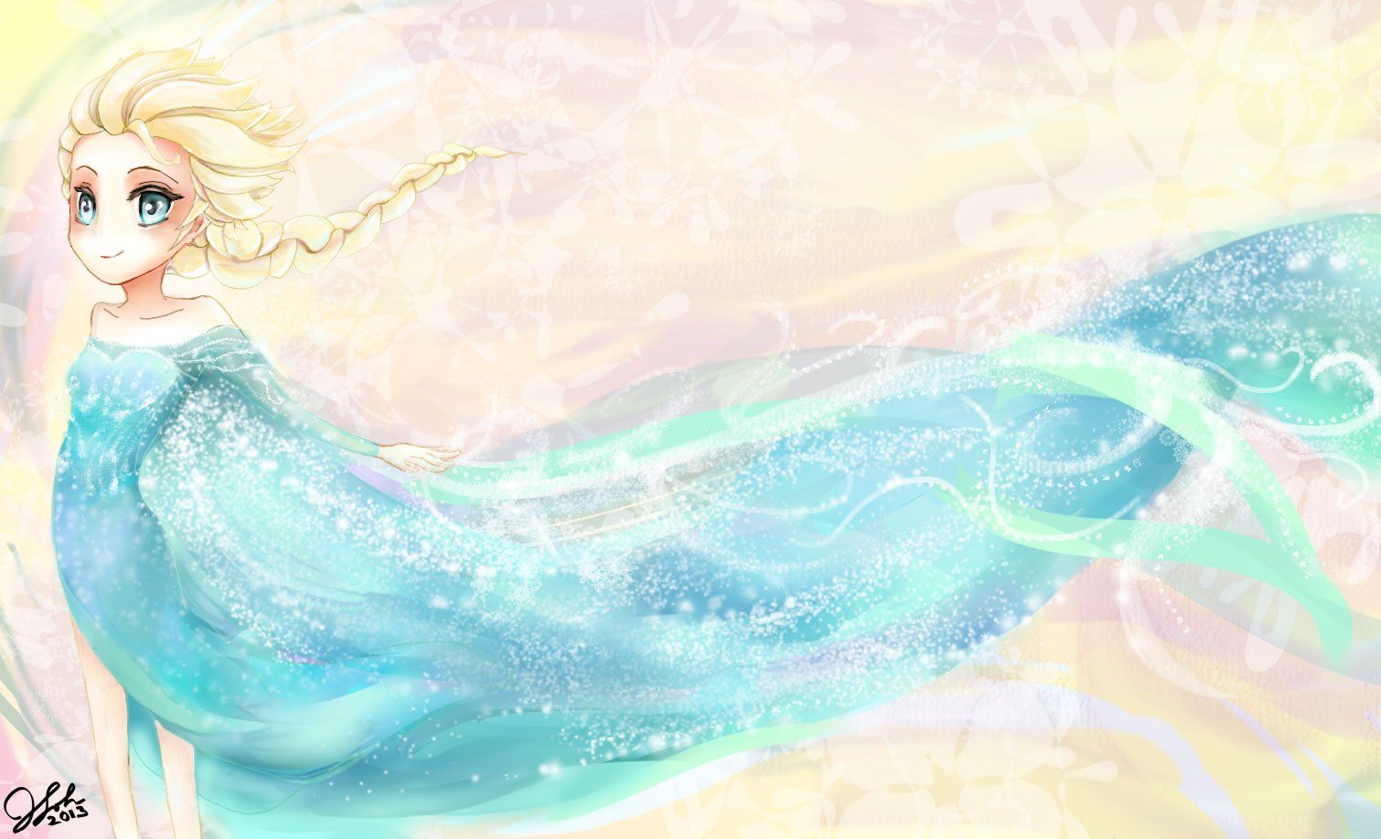 Elsa and Jack Frost Wallpaper