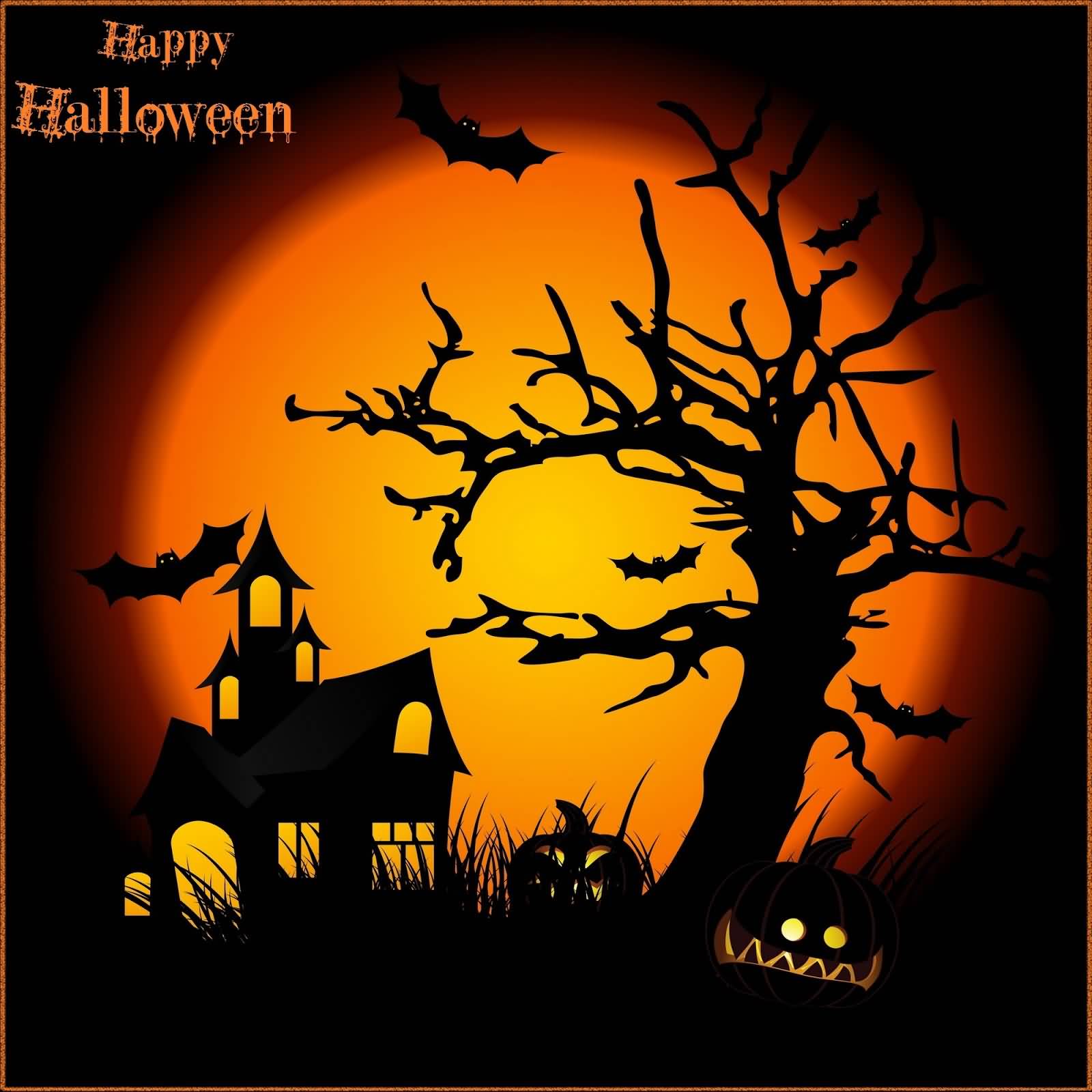 Very Beautiful Happy Halloween Greeting Picture And Photo