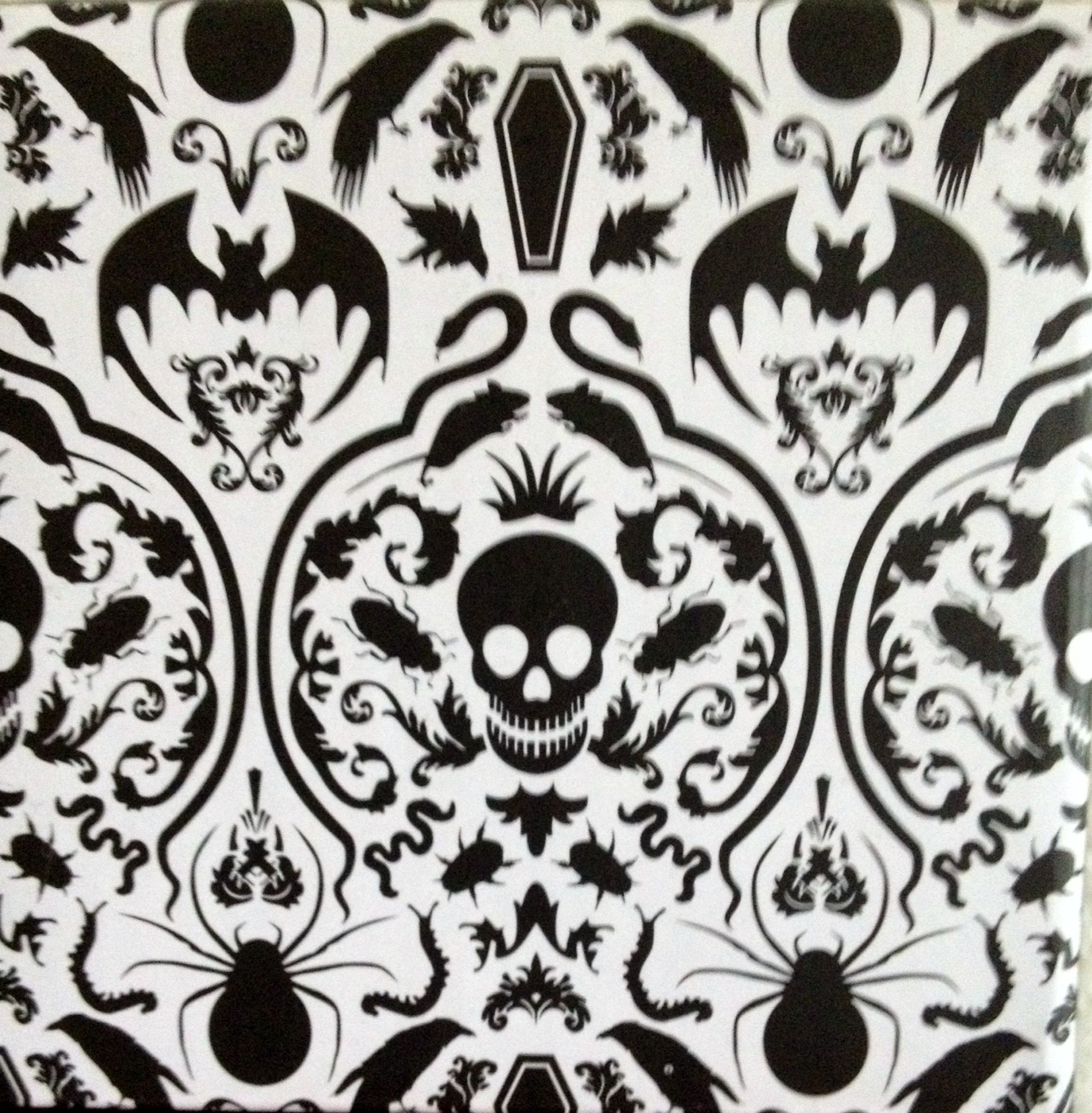 Gothic damask print, Halloween Damask print. Gothic wallpaper, Halloween wallpaper, Dollhouse halloween