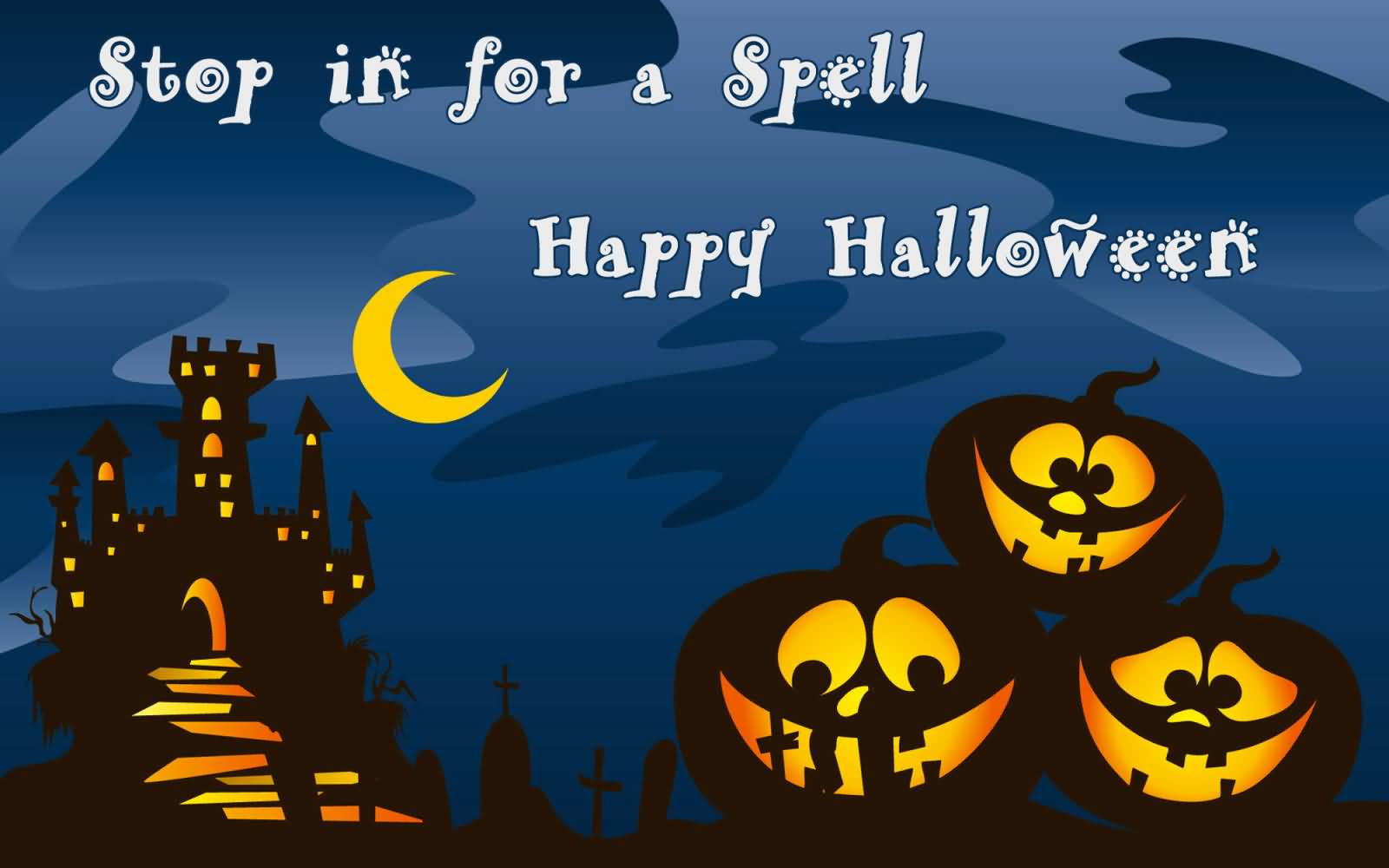 Most Beautiful Happy Halloween Greeting Card Image And Photo