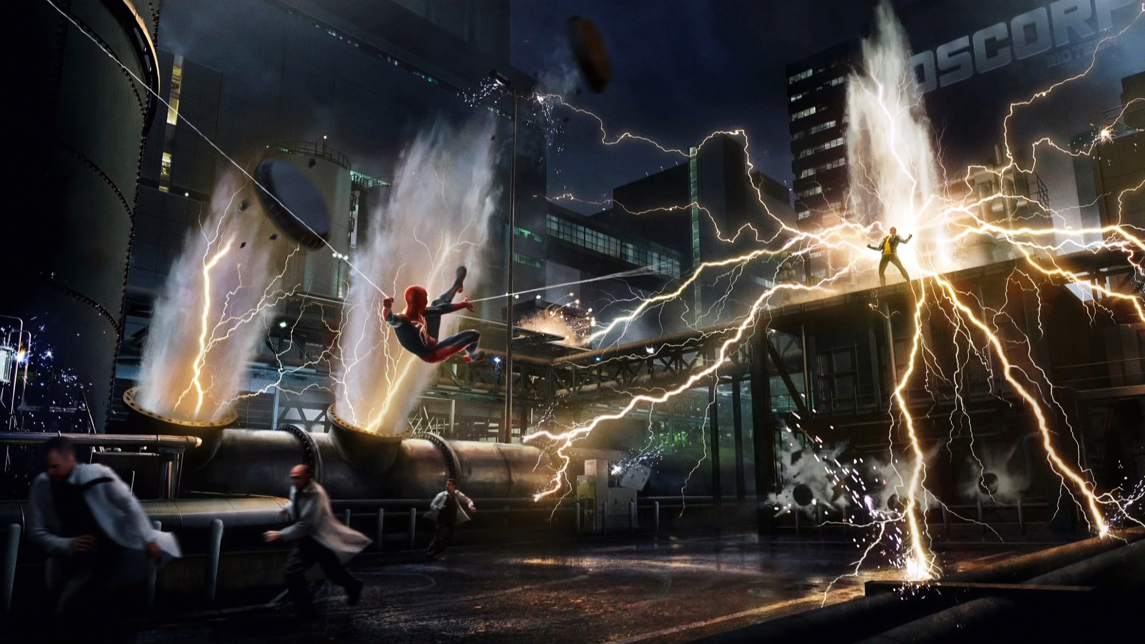 electro spider man wallpaper