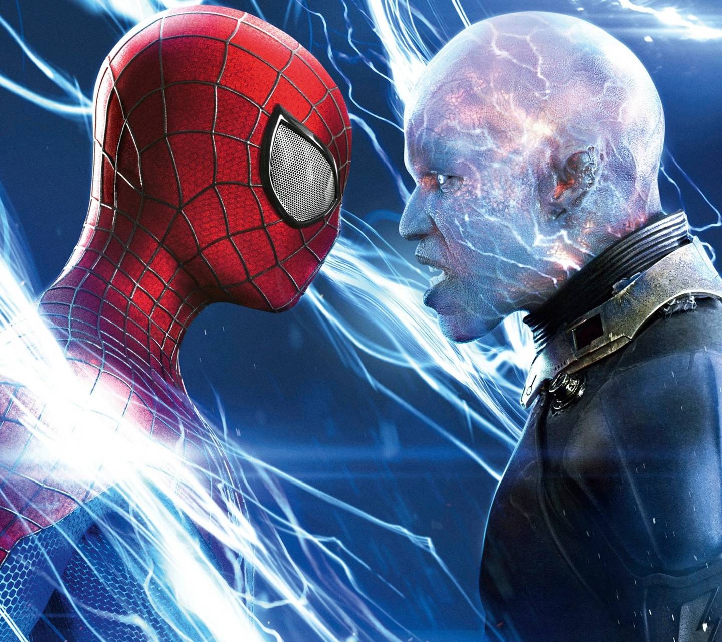 Spiderman vs Electro wallpaper