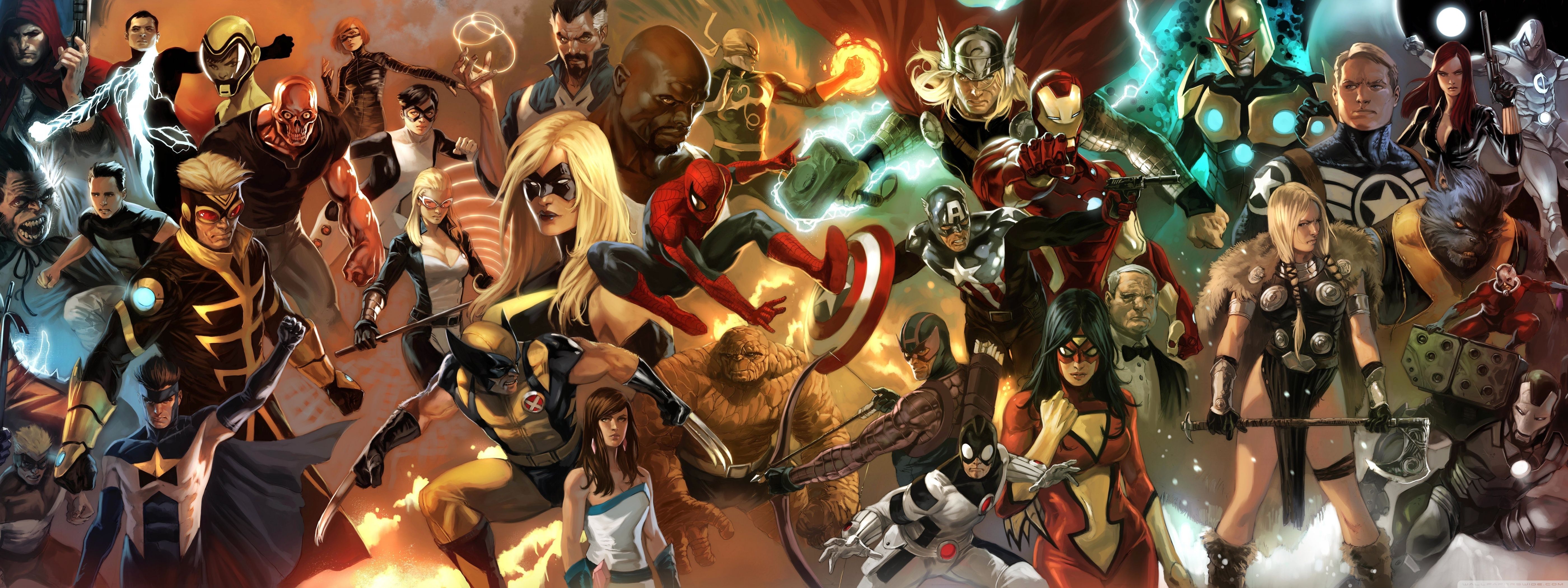 Marvel and DC Comics Wallpaper