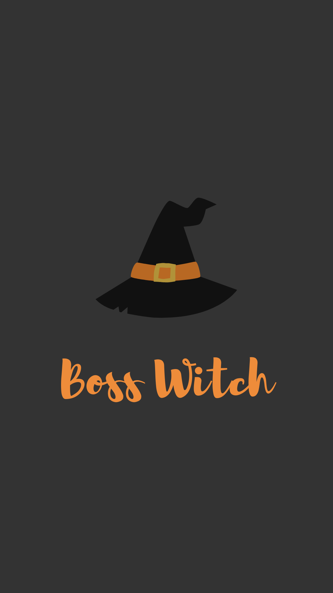 Boss witch wallpaper illustration. Witch wallpaper, Halloween wallpaper, Fall wallpaper