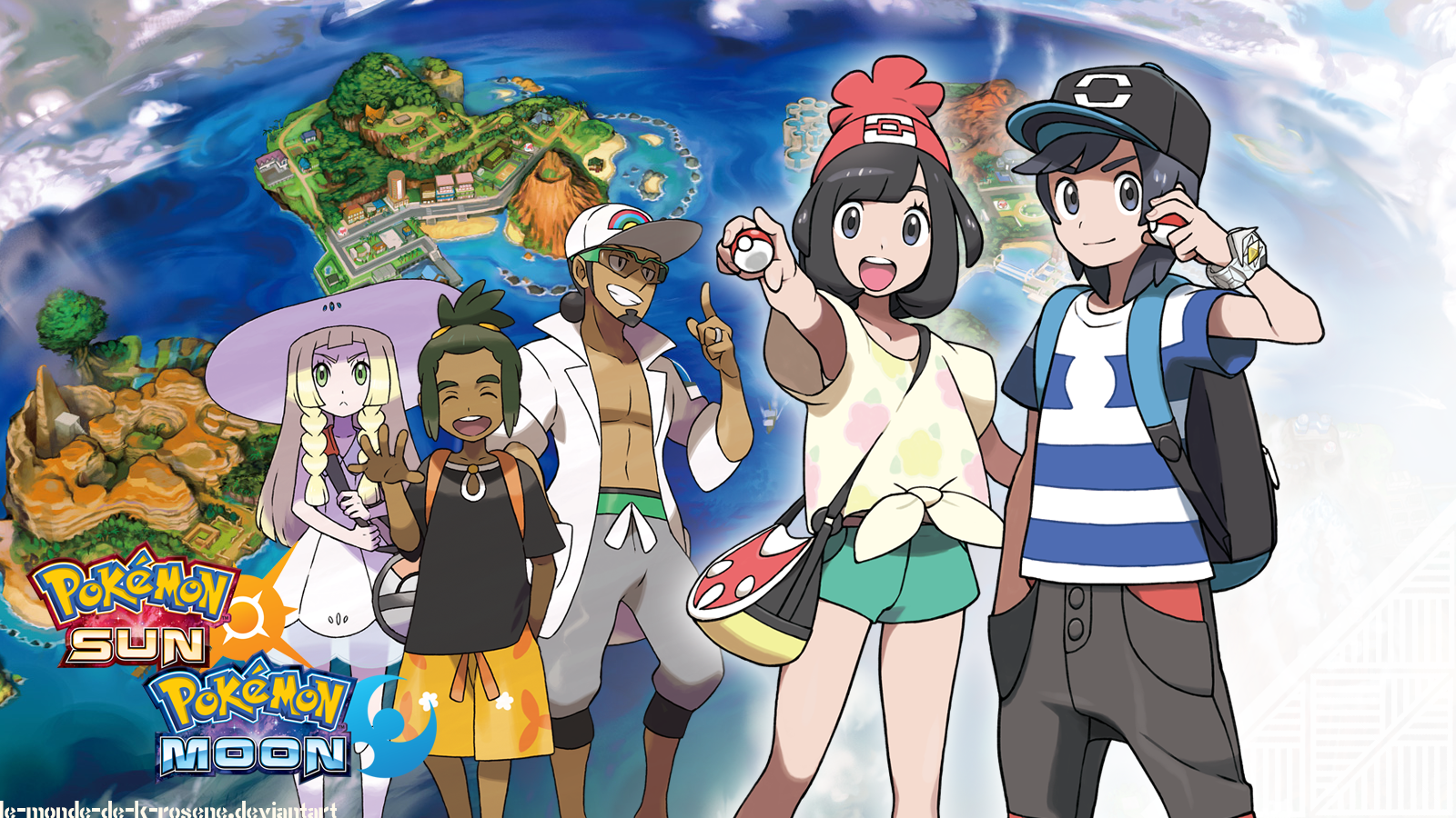 Pokemon Sun And Moon Wallpaper And Background Image Moon Main Character Wallpaper & Background Download