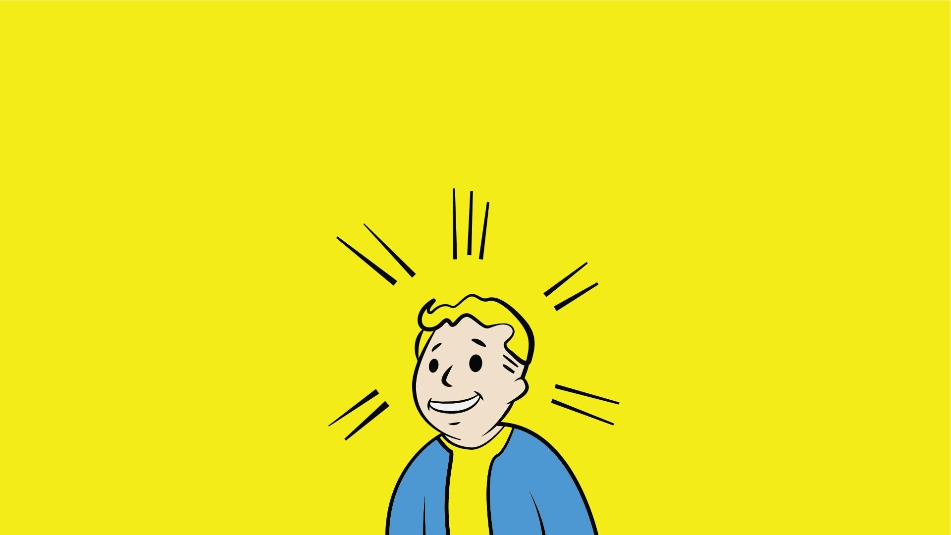 video Games, Fallout, Yellow, Blue Wallpaper HD / Desktop and Mobile Background