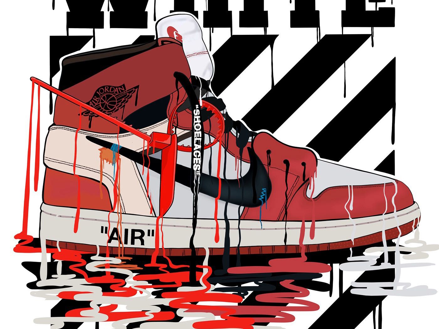 Off White Shoes Wallpaper
