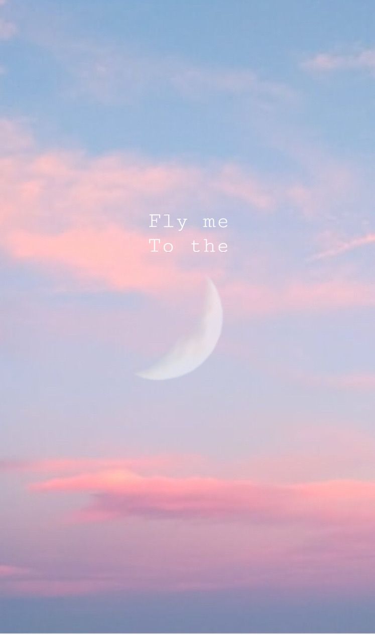 Fly me to the moon wallpaper. Night sky wallpaper, iPhone background wallpaper, Cute wallpaper background