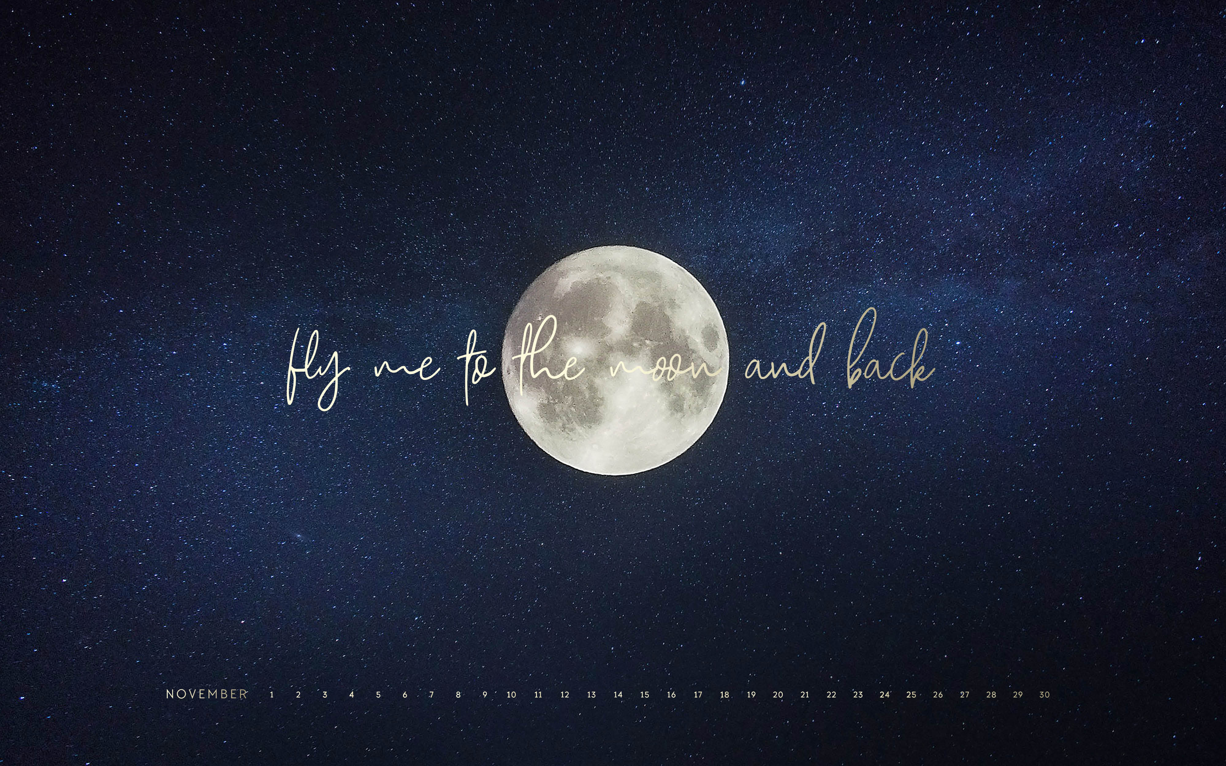 Aesthetic Fly Me To The Moon HD Wallpaper