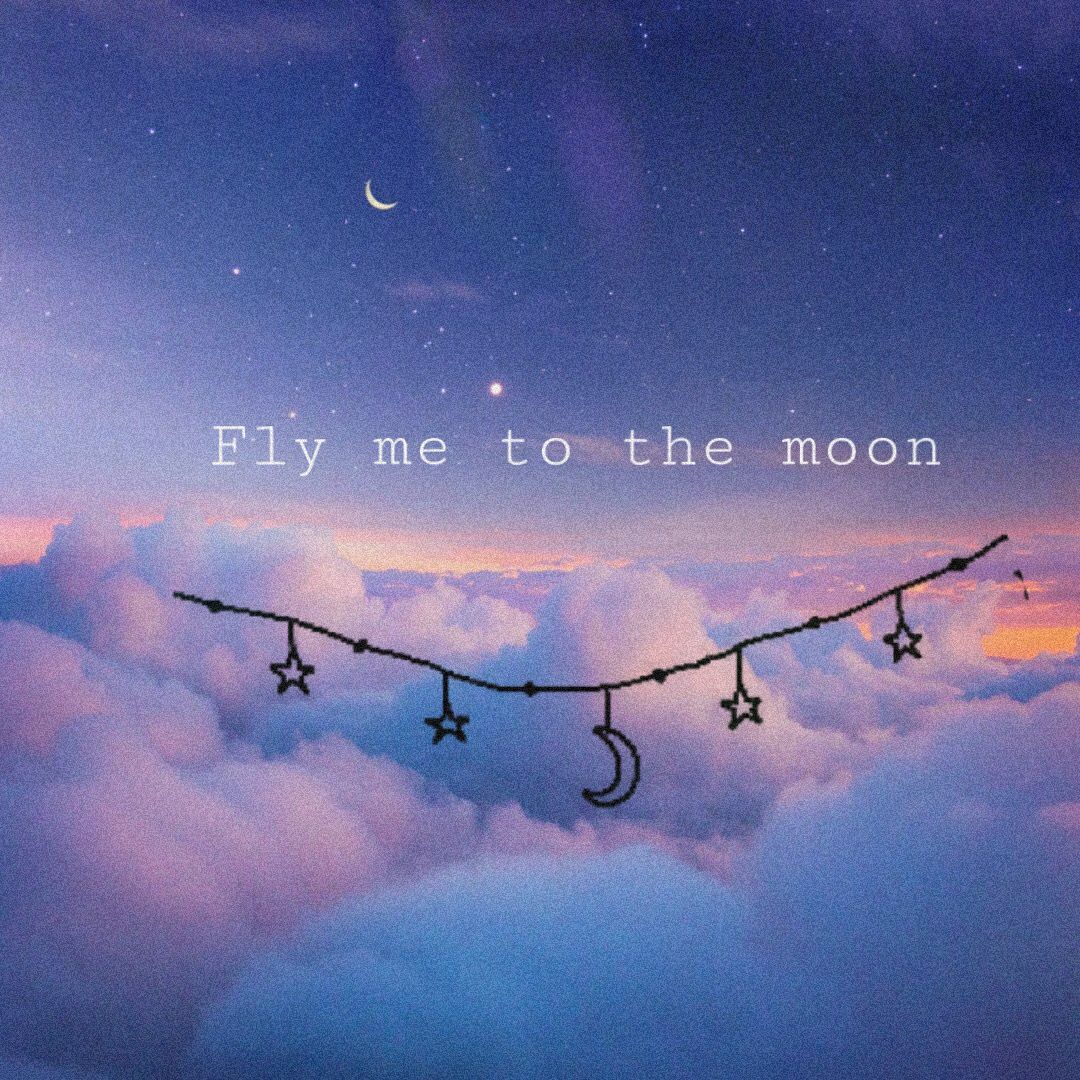 Fly me to the moon #clout #famous #freetoedit #remixed. Typography poster design, Typography poster, Aesthetic wallpaper