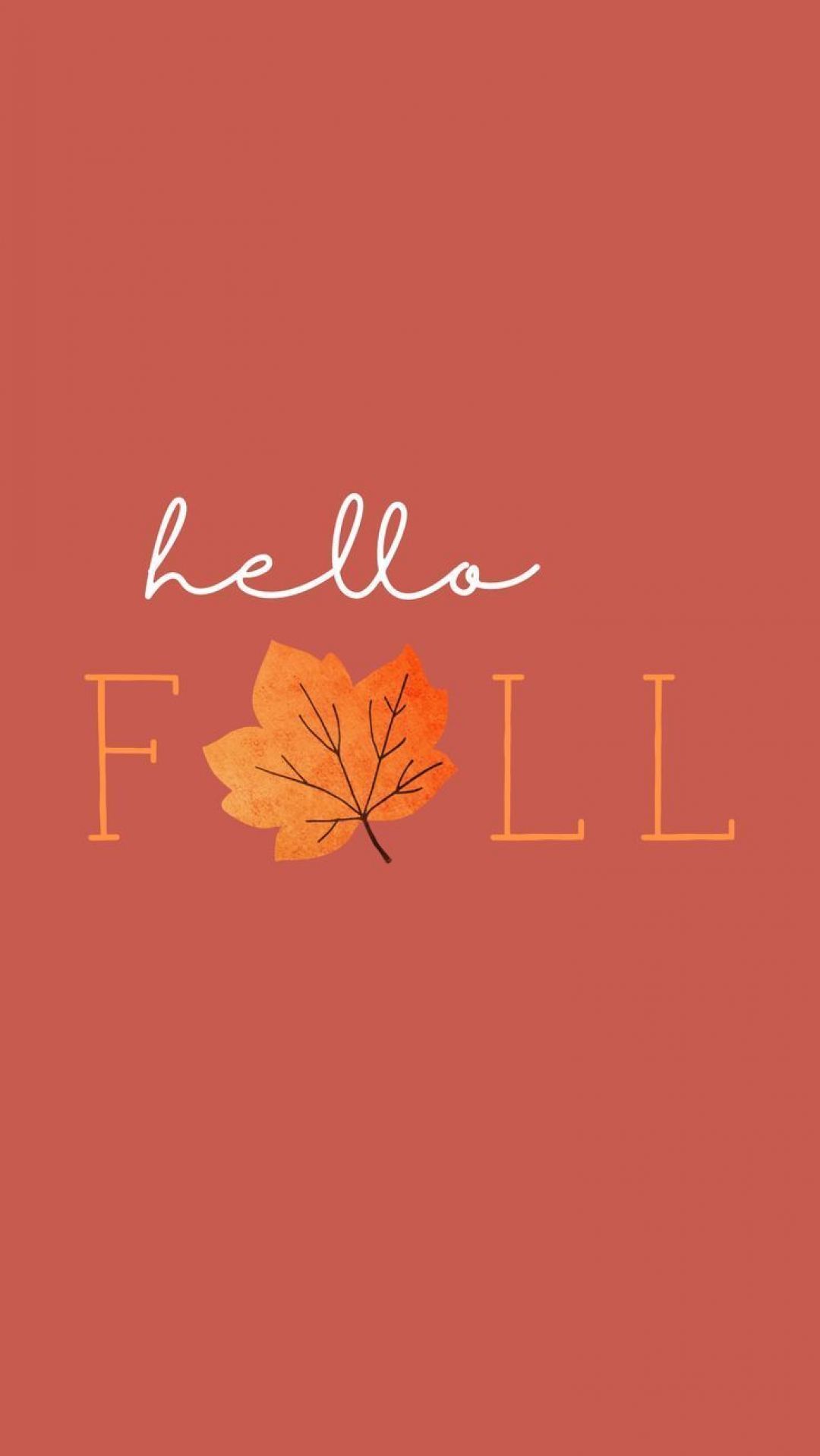 Hello Autumn Aesthetic Wallpaper HD Background