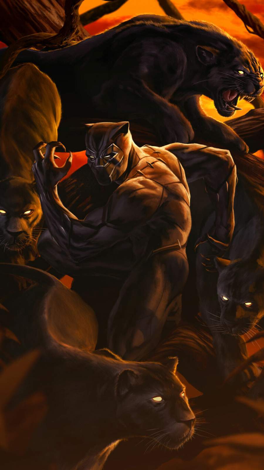 Black Panther Dark iPhone Wallpapers