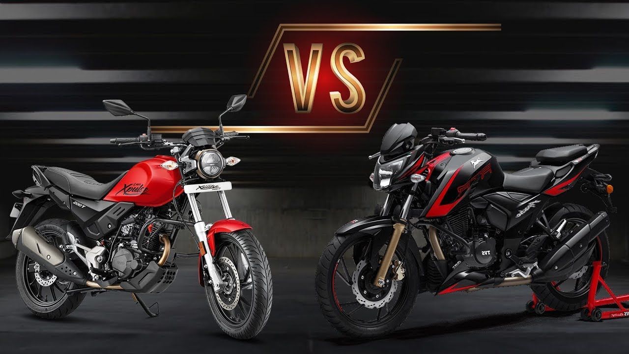 Hero Xpulse 200T vs TVS Apache RTR 200 4V- Which one to Buy?. Rtr, Hero, Apache
