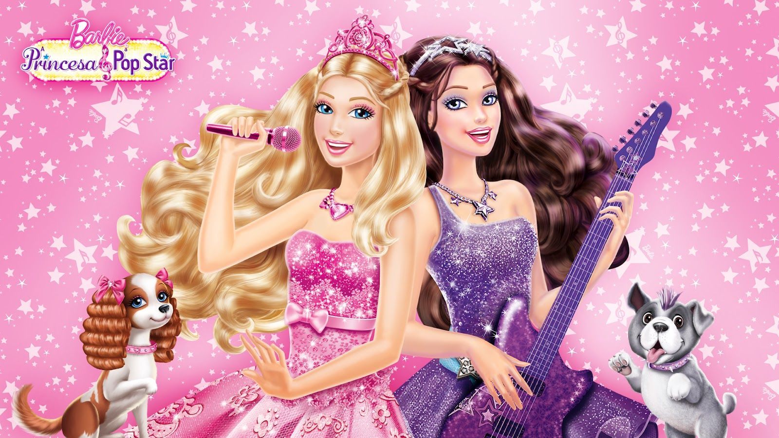 Barbie In The Princess And The Popstar Wallpaper