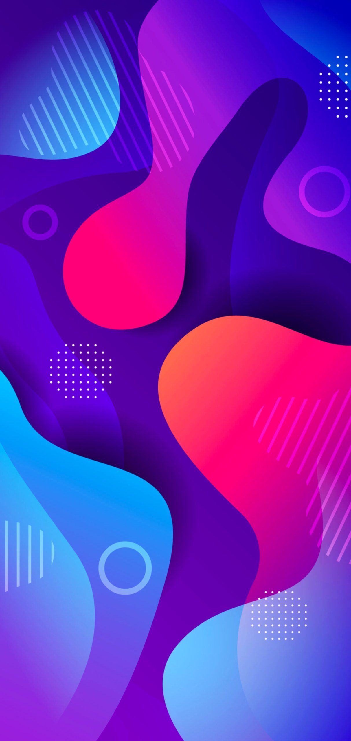 Abstract curves iPhone wallpaper