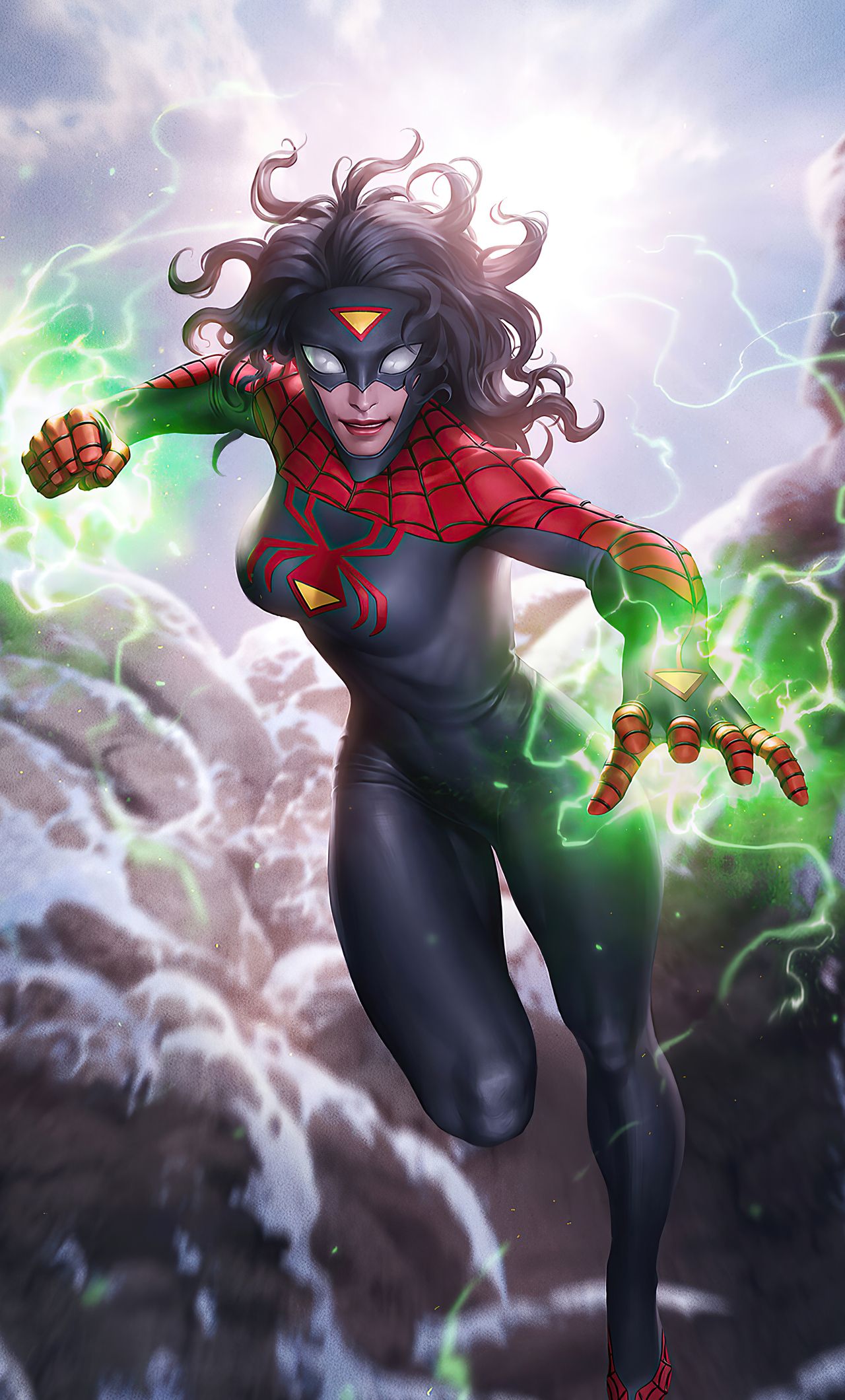 Spider Woman iPhone HD 4k Wallpaper, Image, Background, Photo and Picture