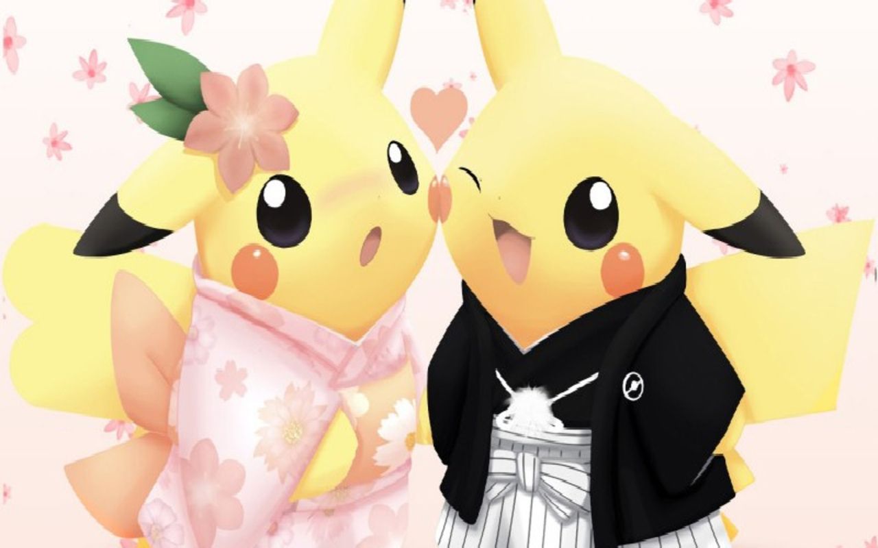 Cute Pikachu Love Wallpaper & Background Download