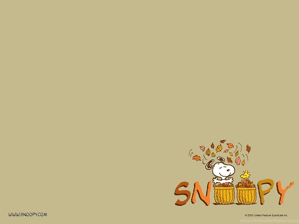 Snoopy Autumn Wallpaper Wallpaper Zone Desktop Background