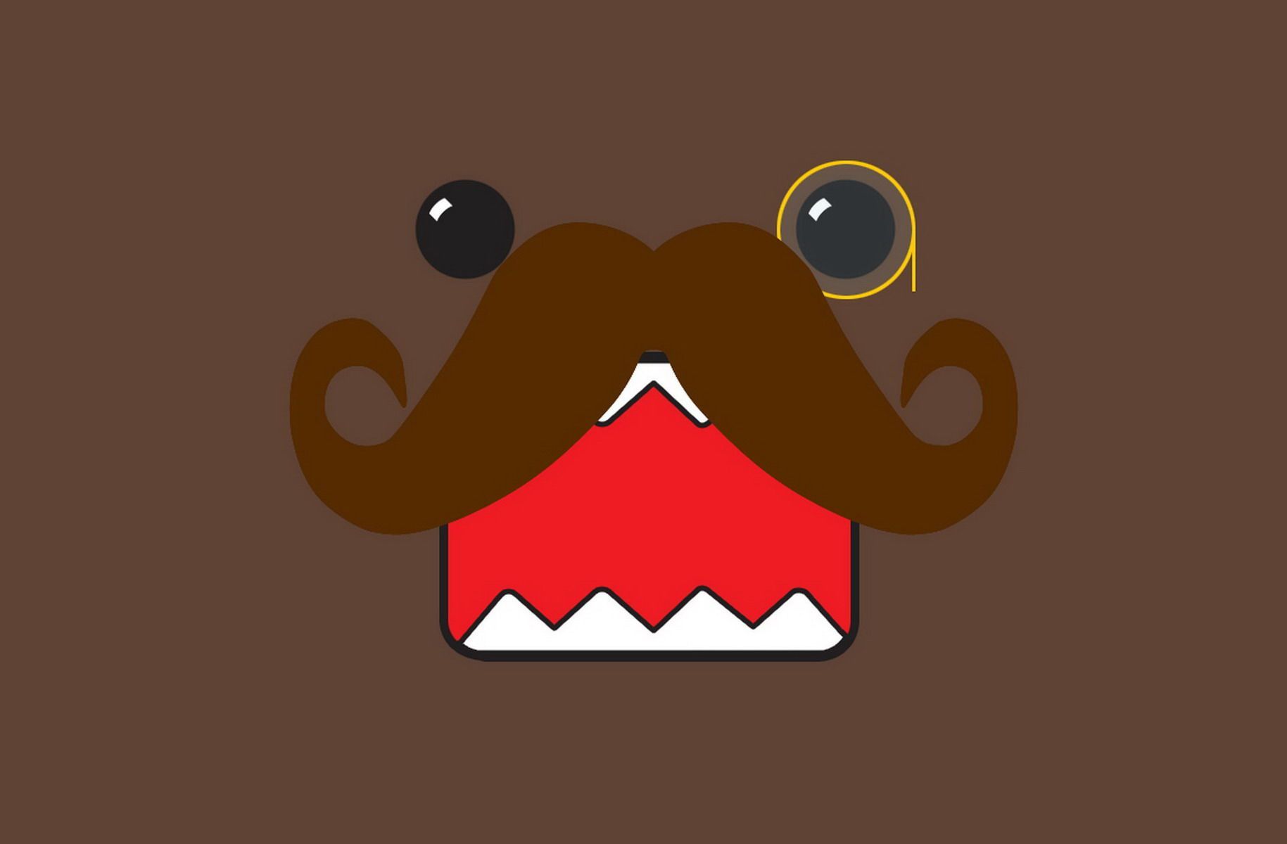 This is a Domo Mustache picture!. Mustache wallpaper, Beard wallpaper, Mustache picture