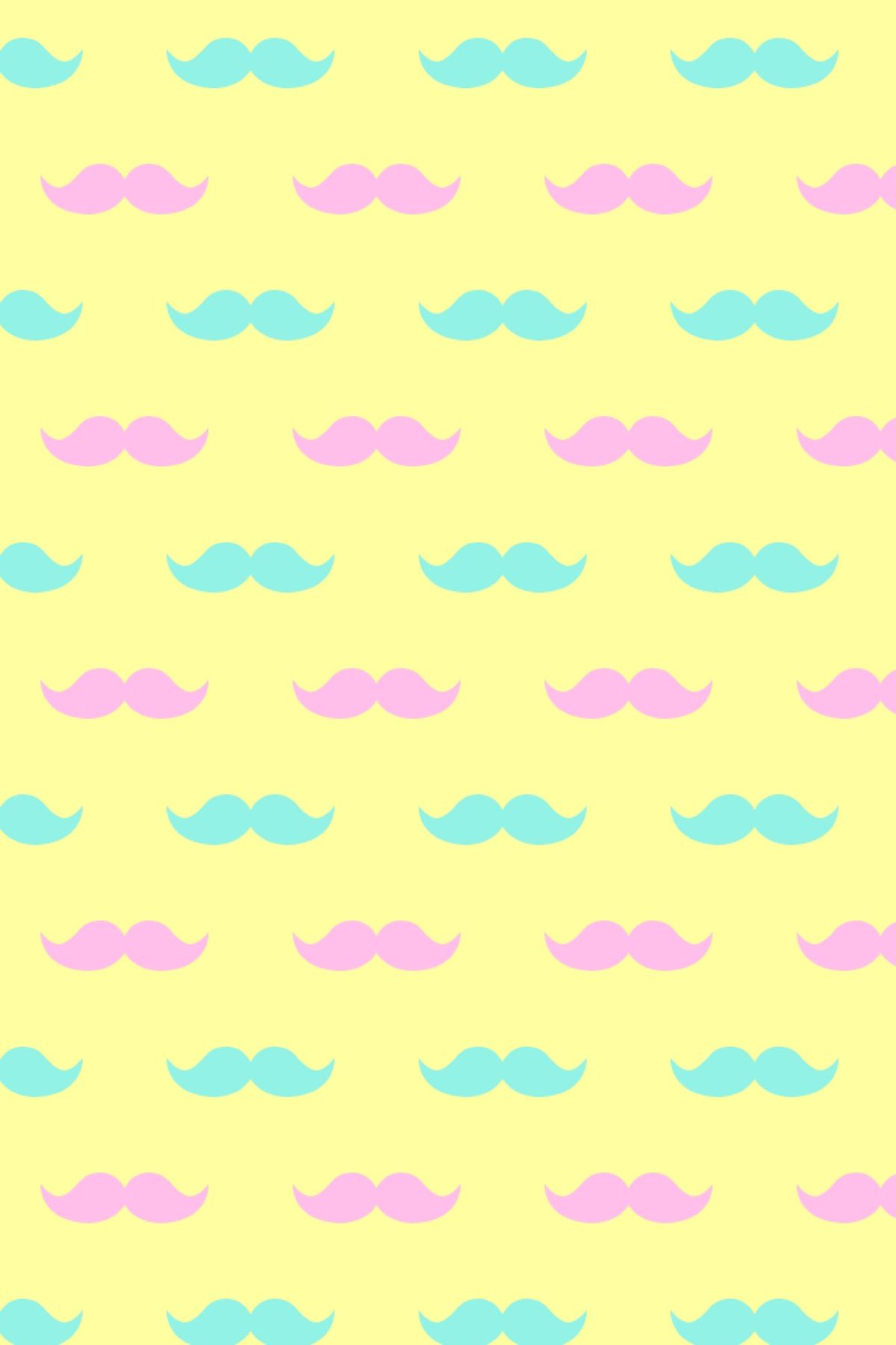I'm crazy about them. Mustache wallpaper, iPhone background, Phone wallpaper