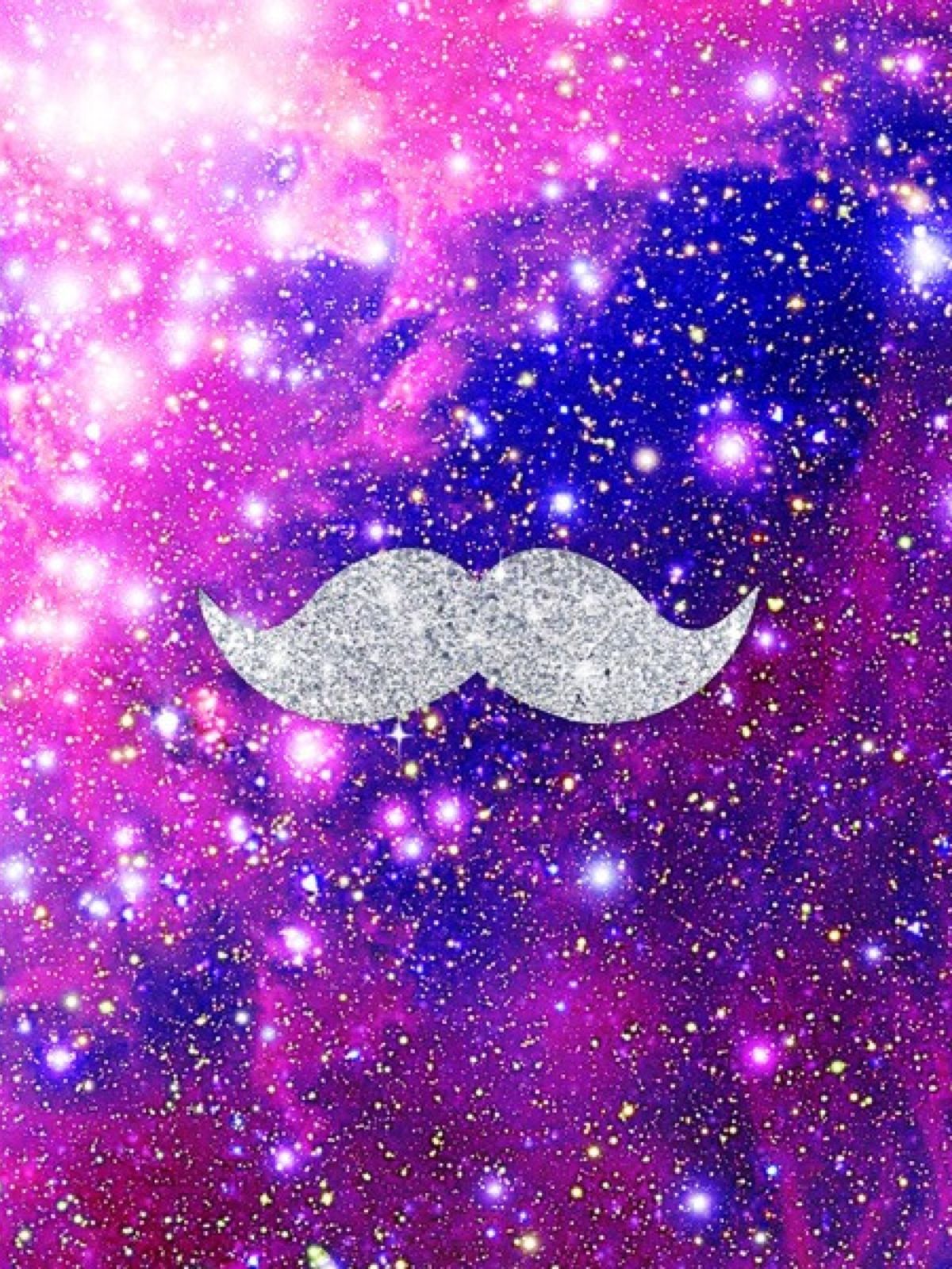 Galaxy moustache!OMG I LOVE IT