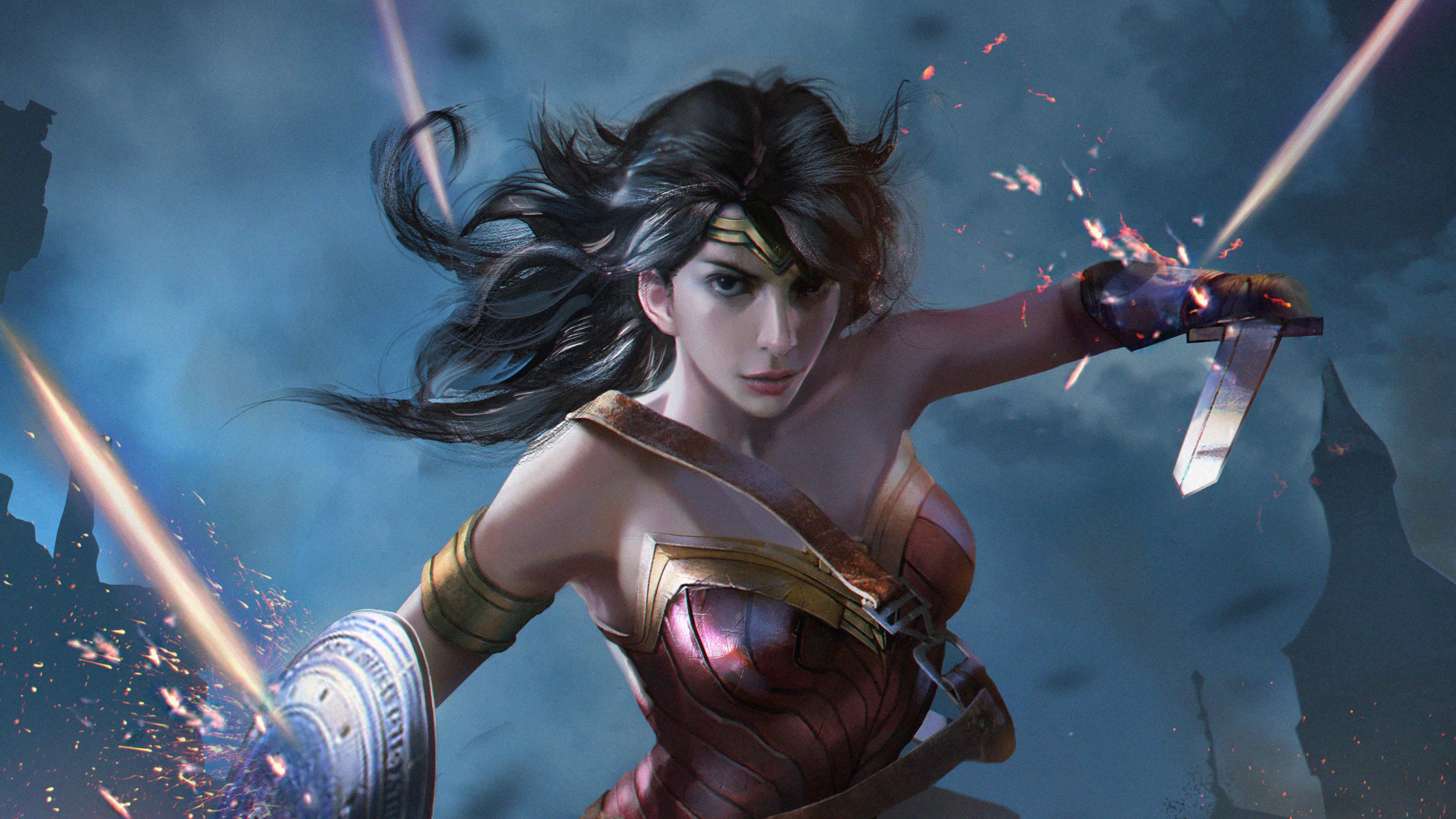 Wonder Woman Fantasy Art 4k, HD Superheroes, 4k Wallpaper, Image, Background, Photo and Picture