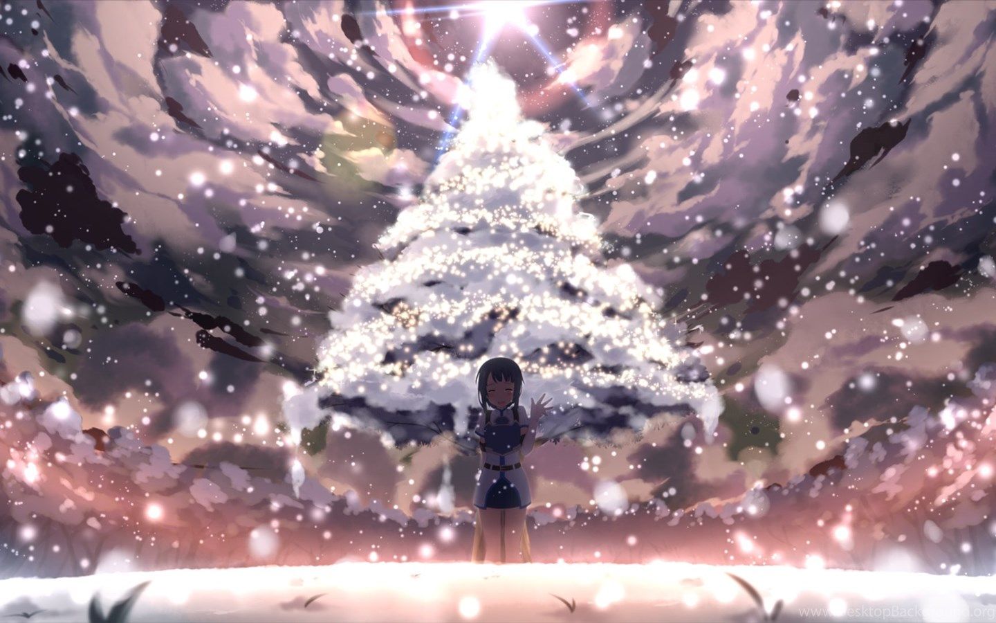 My Collection Of Christmas Winter Anime Background X Post From. Desktop Background