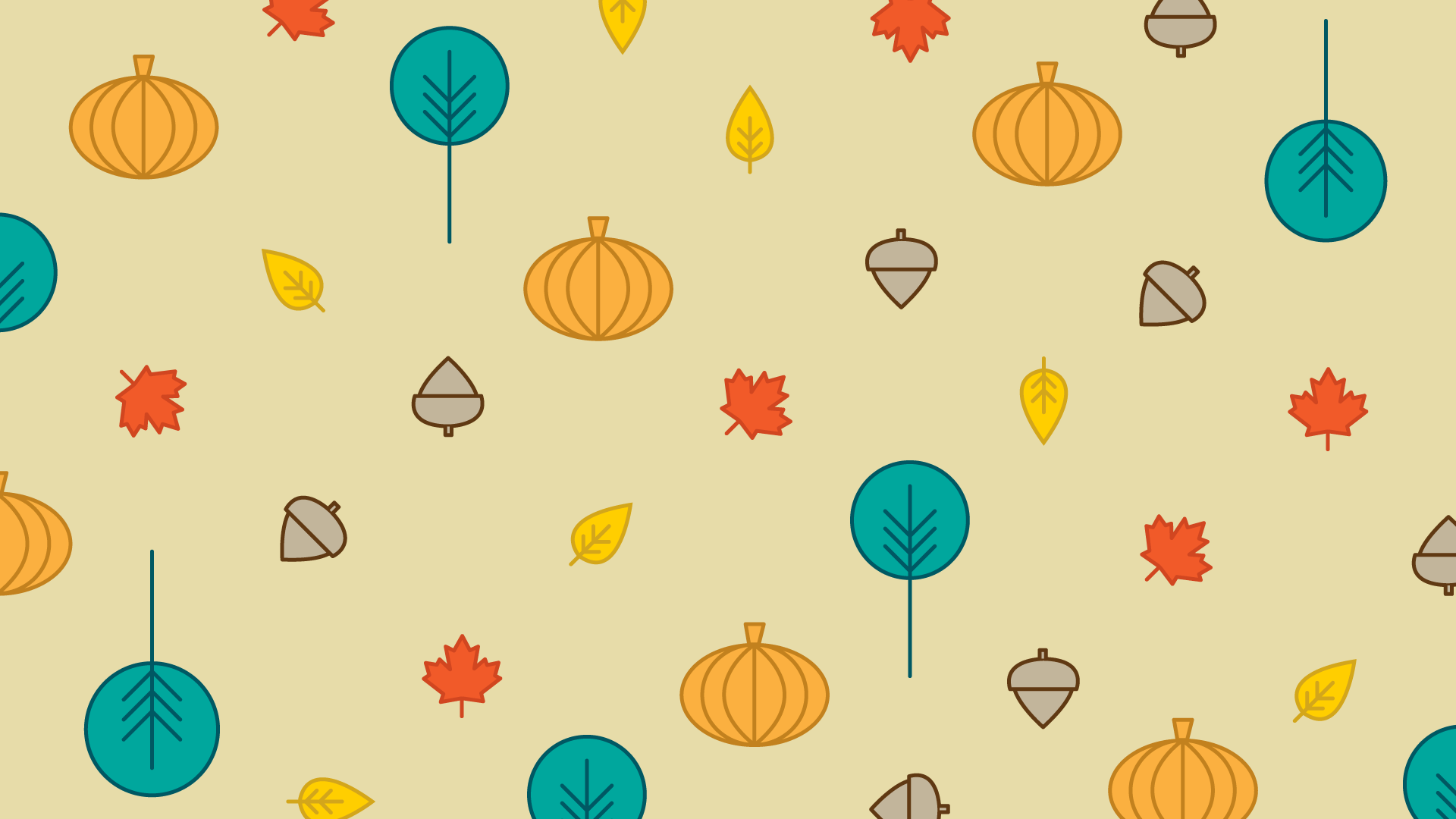 Basic Autumn Cartoon Wallpapers Wallpaper Cave