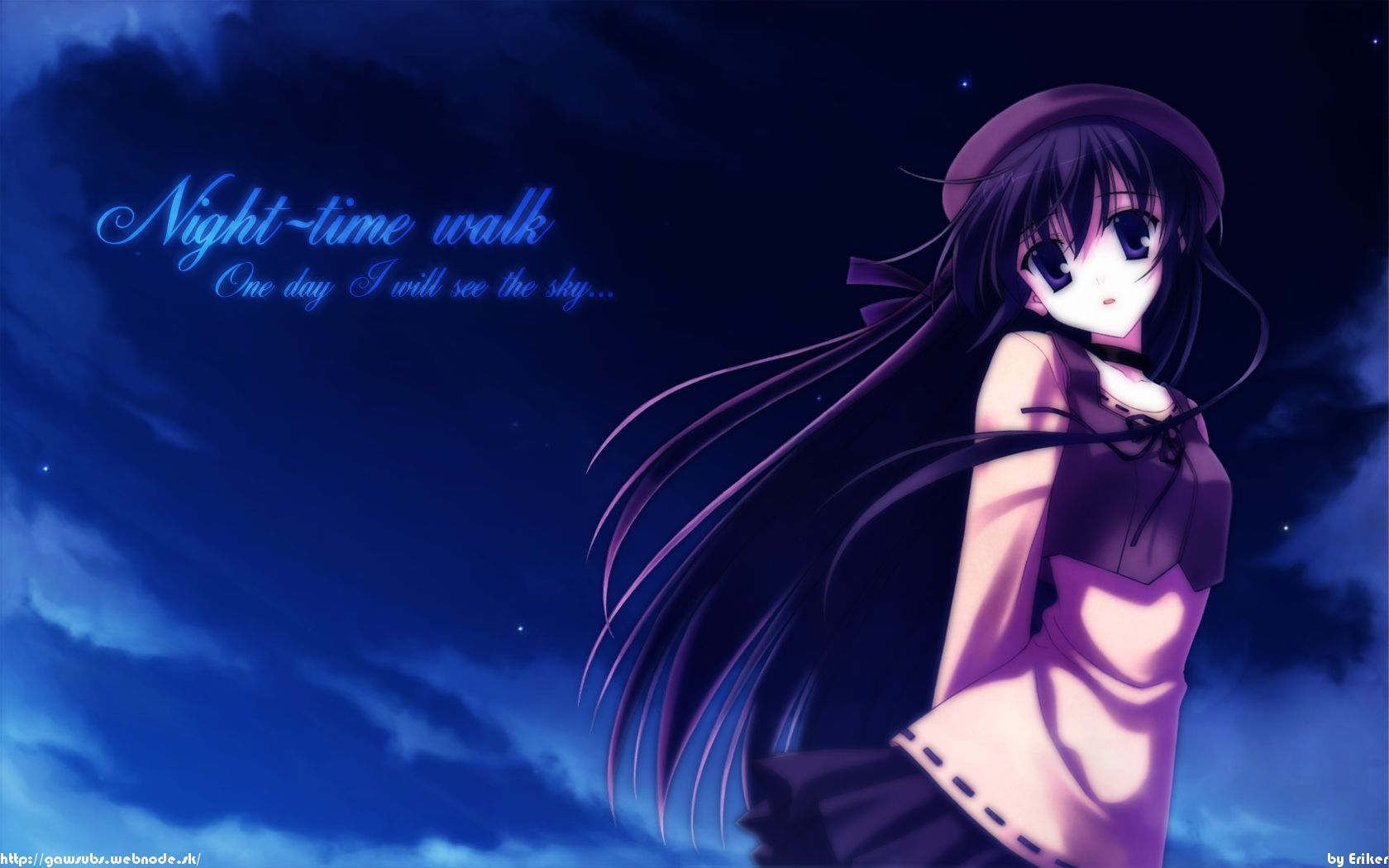 Anime Night Sola Sky Wallpaper:1680x1050