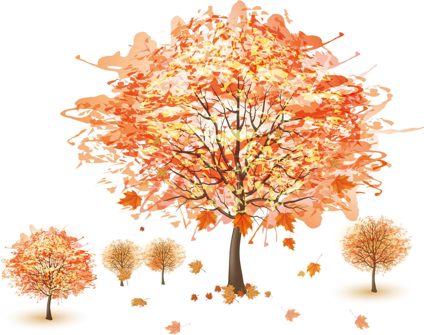 Autumn Tree Royalty Free Desktop Wallpaper HD, Transparent Cartoon
