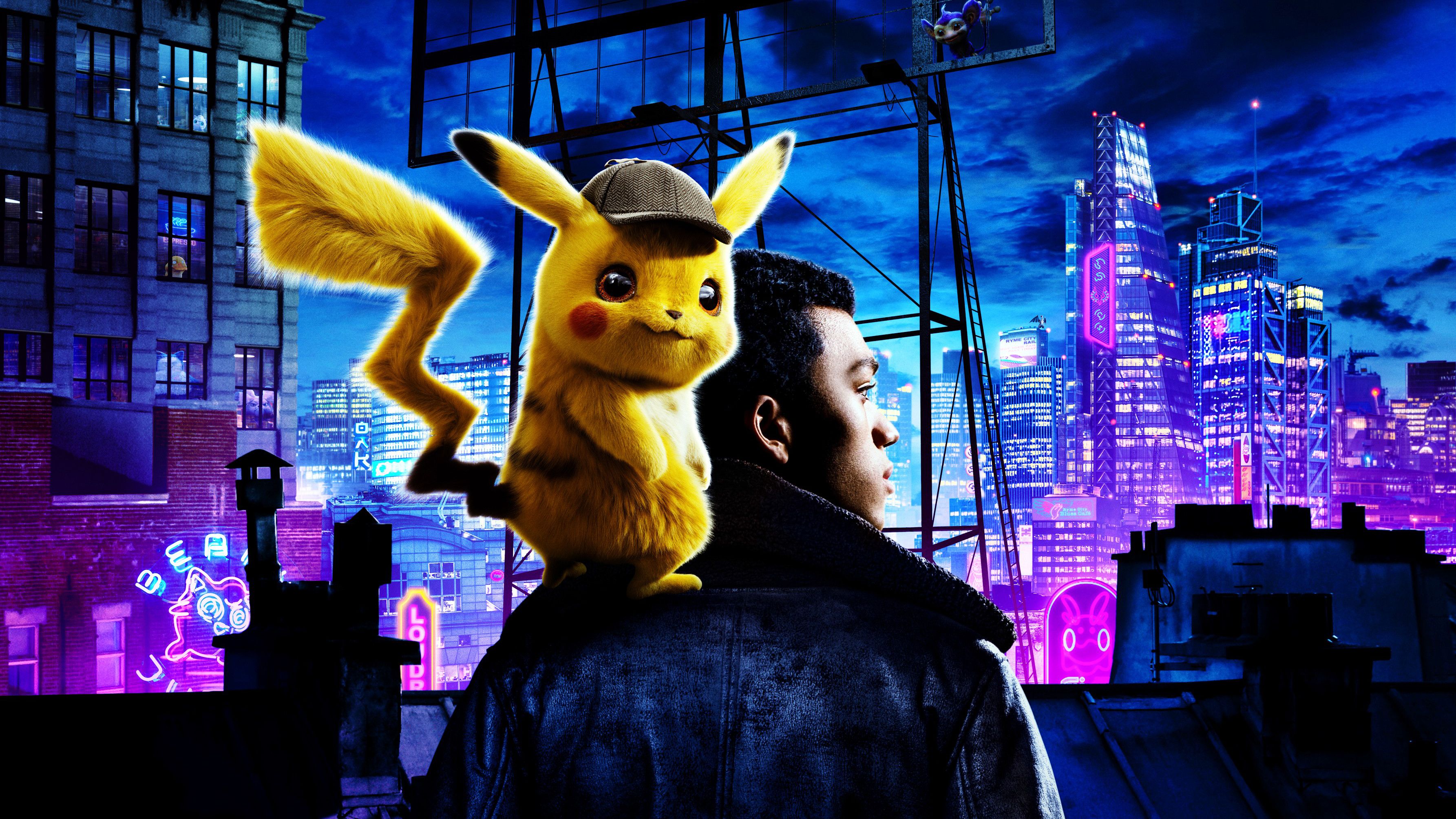 Pokemon Detective Pikachu Poster Movie Character Film Print 24x36 27x40  32x48