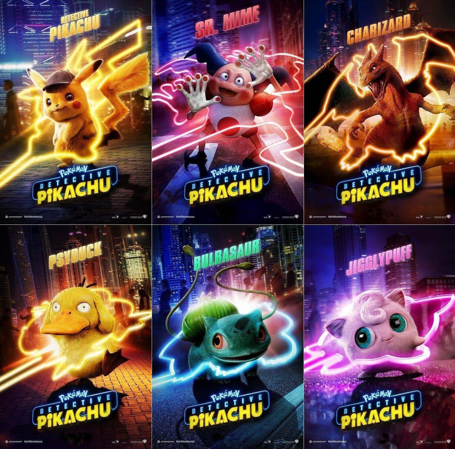Pokemon Detective Pikachu Poster Movie Character Film Print 24x36 27x40 32x48. Cute pokemon wallpaper, Pokemon movies, Pikachu art