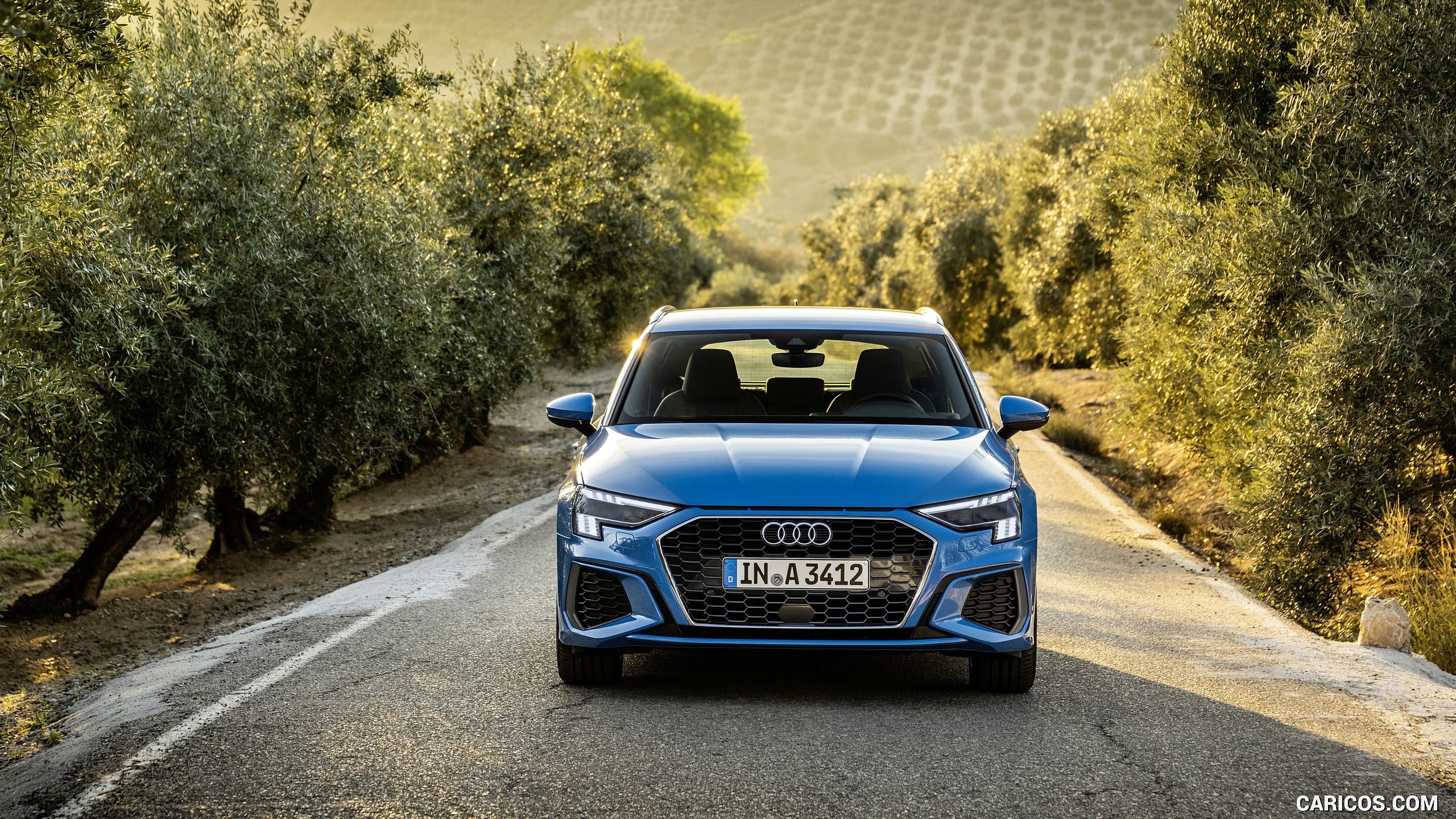 Audi A3 Sportback (Color: Atoll Blue). HD Wallpaper