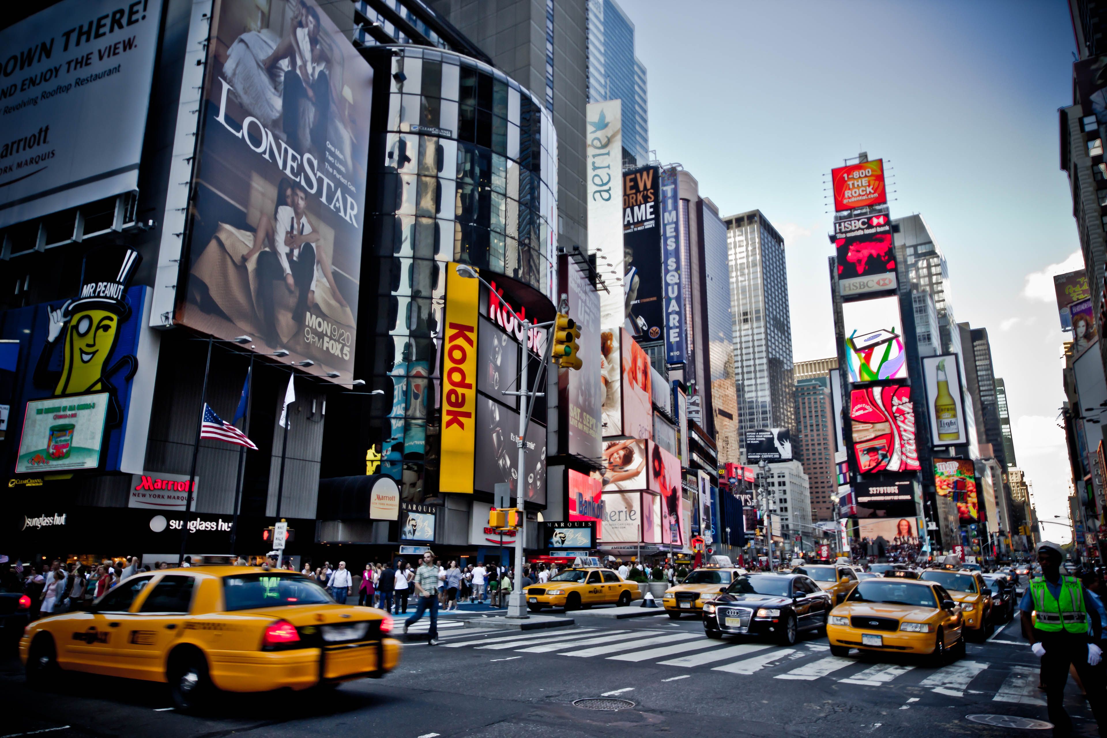 Times Square new york usa city cities traffic free desktop background and wallpaper