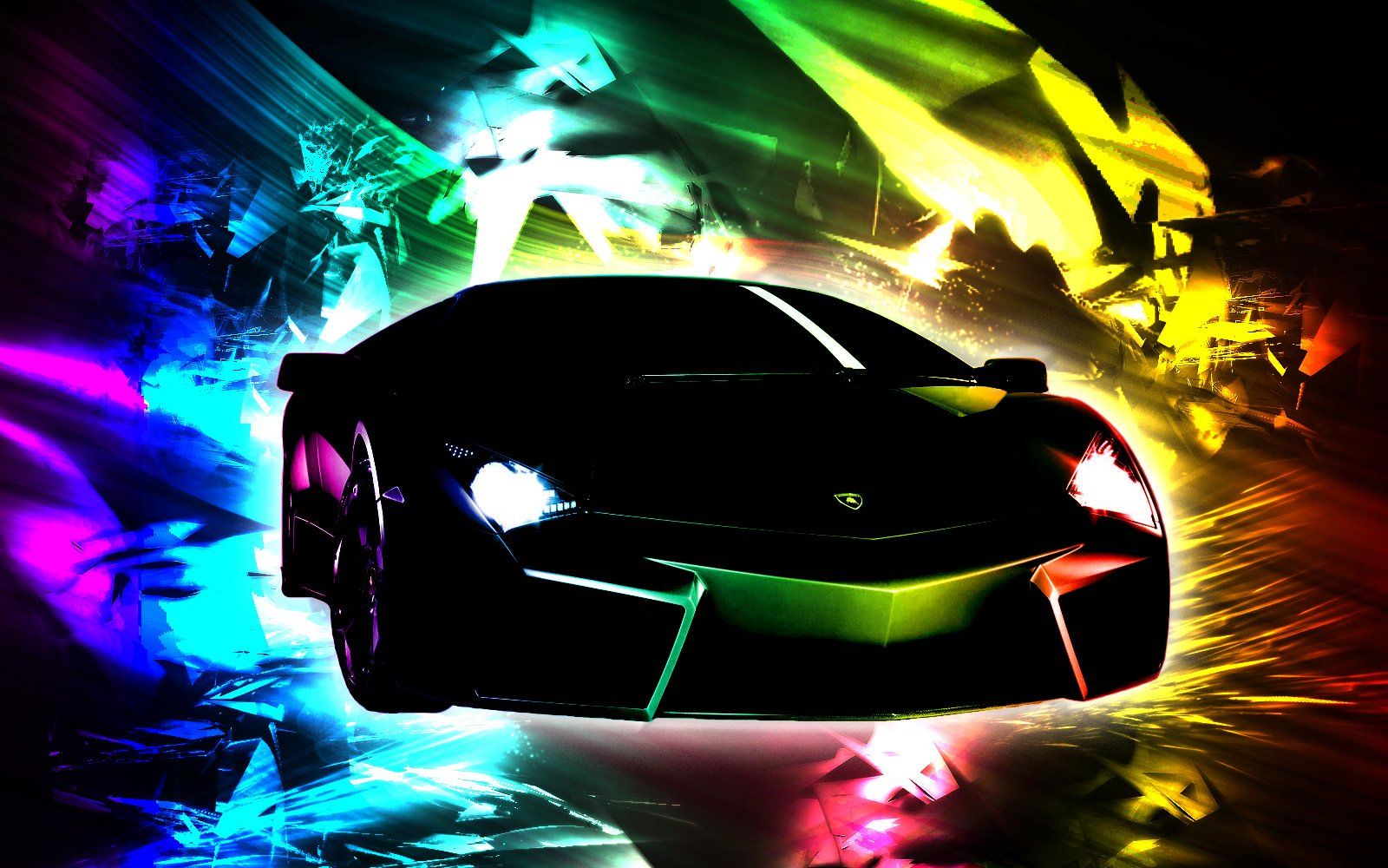 Rainbow Lamborghini Wallpaper