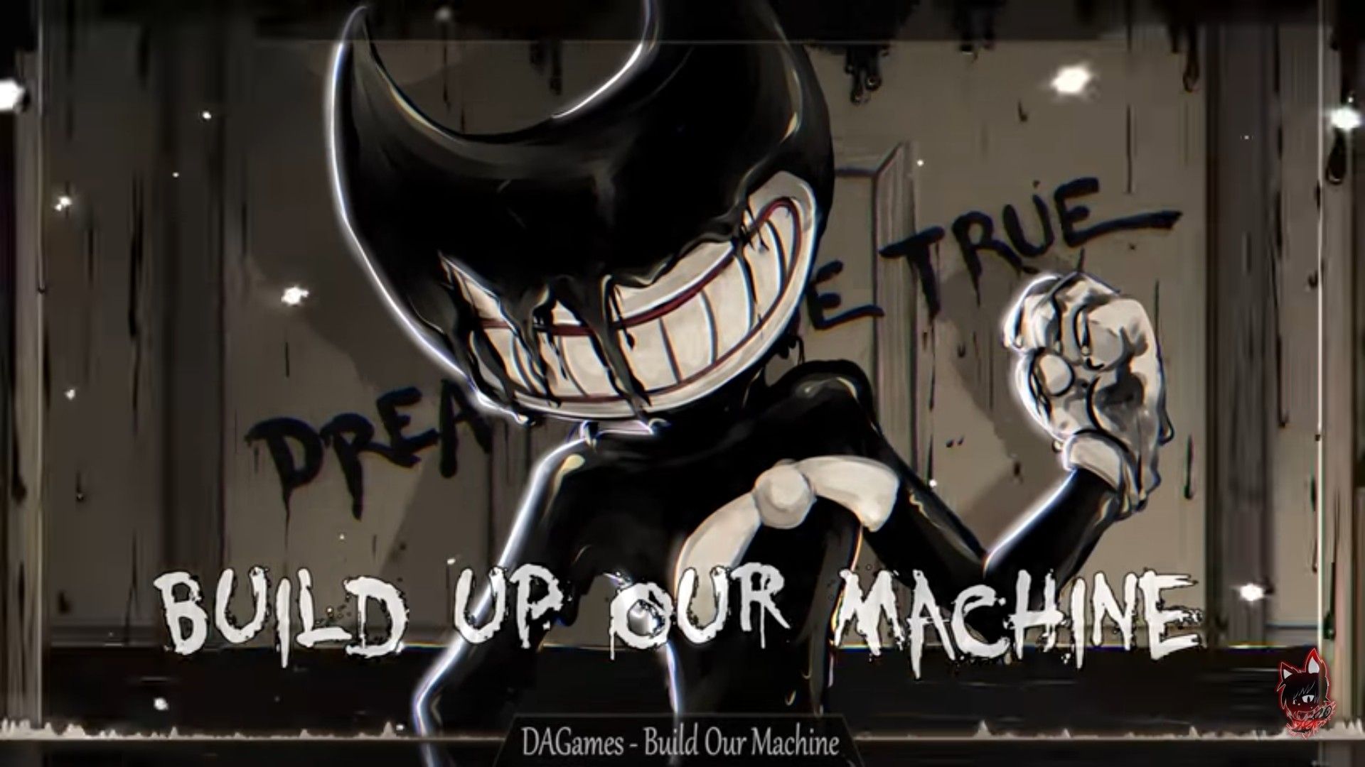 Build Up Our Machine, Bendy, Evil, Zen Kun; Bendy And The Ink Machine. Bendy And The Ink Machine, Funny Wallpaper, Game Art