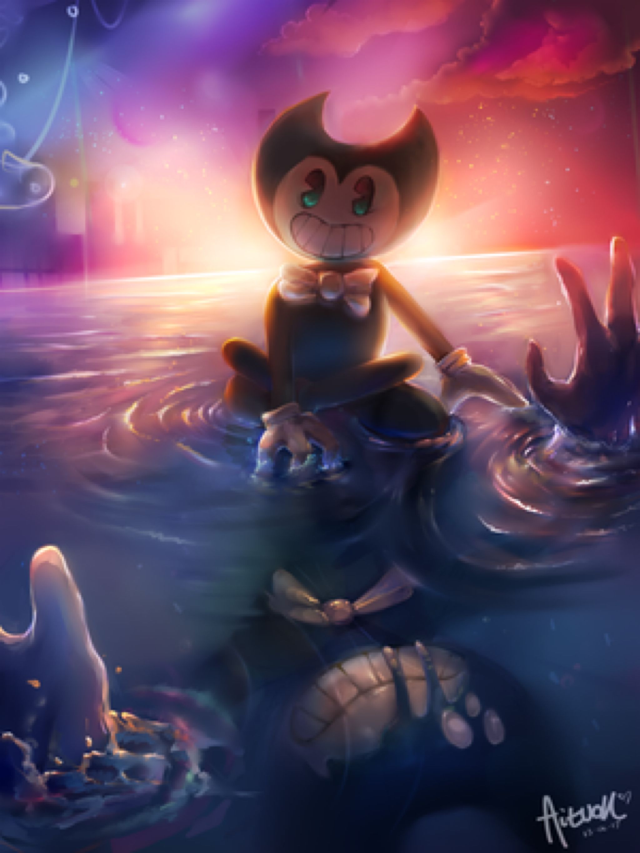 Bendy And The Ink Machine Dreams Come True By Evil Xephos. Bendy And The Ink Machine, Ink, Game Art