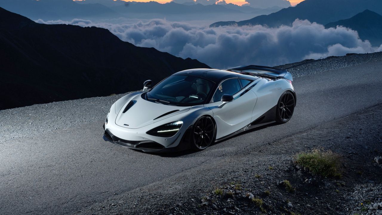 Download White McLaren 720S, sports car wallpaper, 1280x HD, HDV, 720p, Widescreen