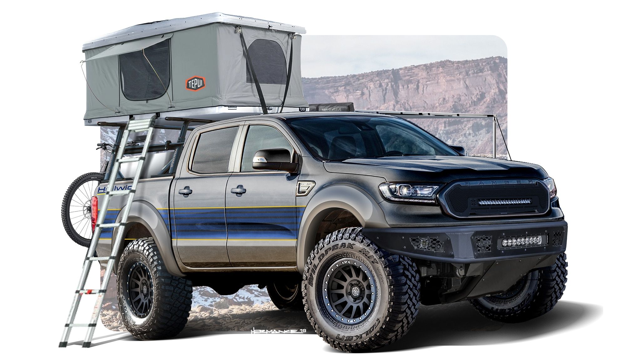 These are the Custom Ford Ranger Project Trucks of SEMA 2019