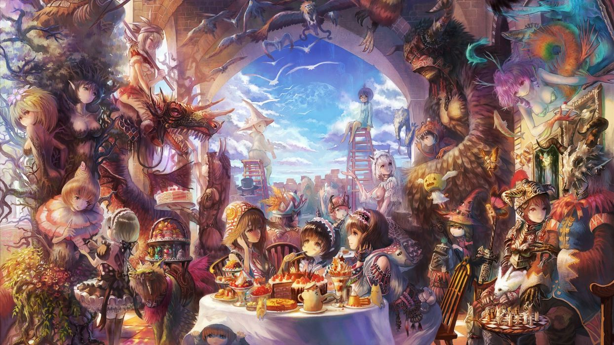 Anime girl beautiful girls happy lovely beauty cute wallpaperx1080