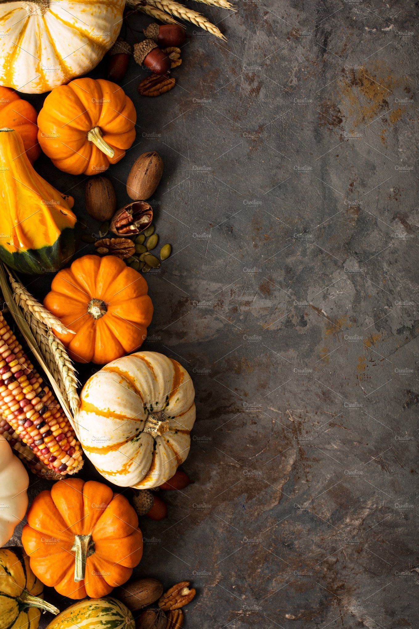 Fall background with pumpkins. Fall background, Thanksgiving background, iPhone wallpaper fall